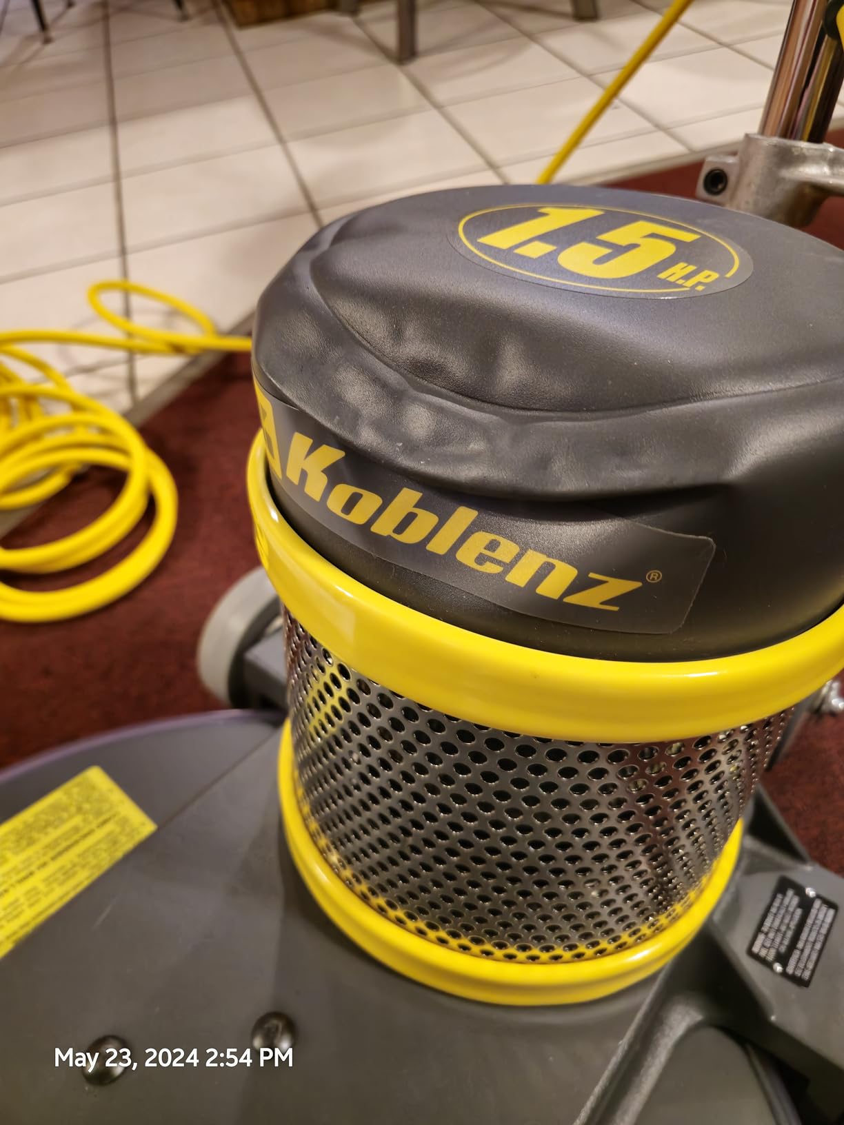 Koblenz B-1500-P High Speed Floor Buffer, Cord, 1.5 HP Commercial Burnisher | 20 in Pad, 50 Ft Cord, Polishing Machine, Cast Aluminum, Floor Buffer Machine, Non-Marking Wheels, Easy to Use and Clean customer photo 1