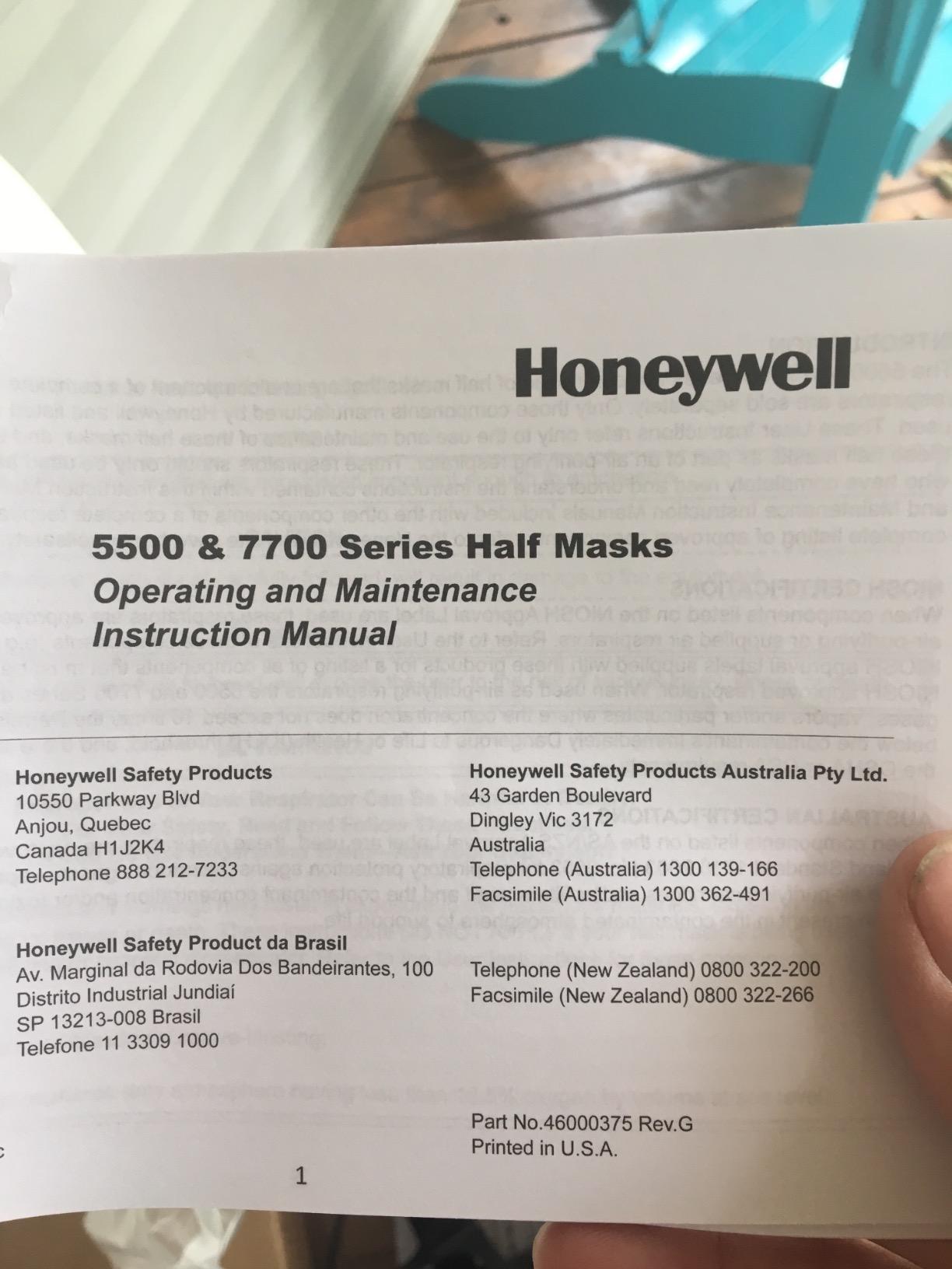 NORTH Honeywell Home North 7700 Series Niosh-Approved Half Mask Silicone Respirator, Large (770030L), Black customer photo 1