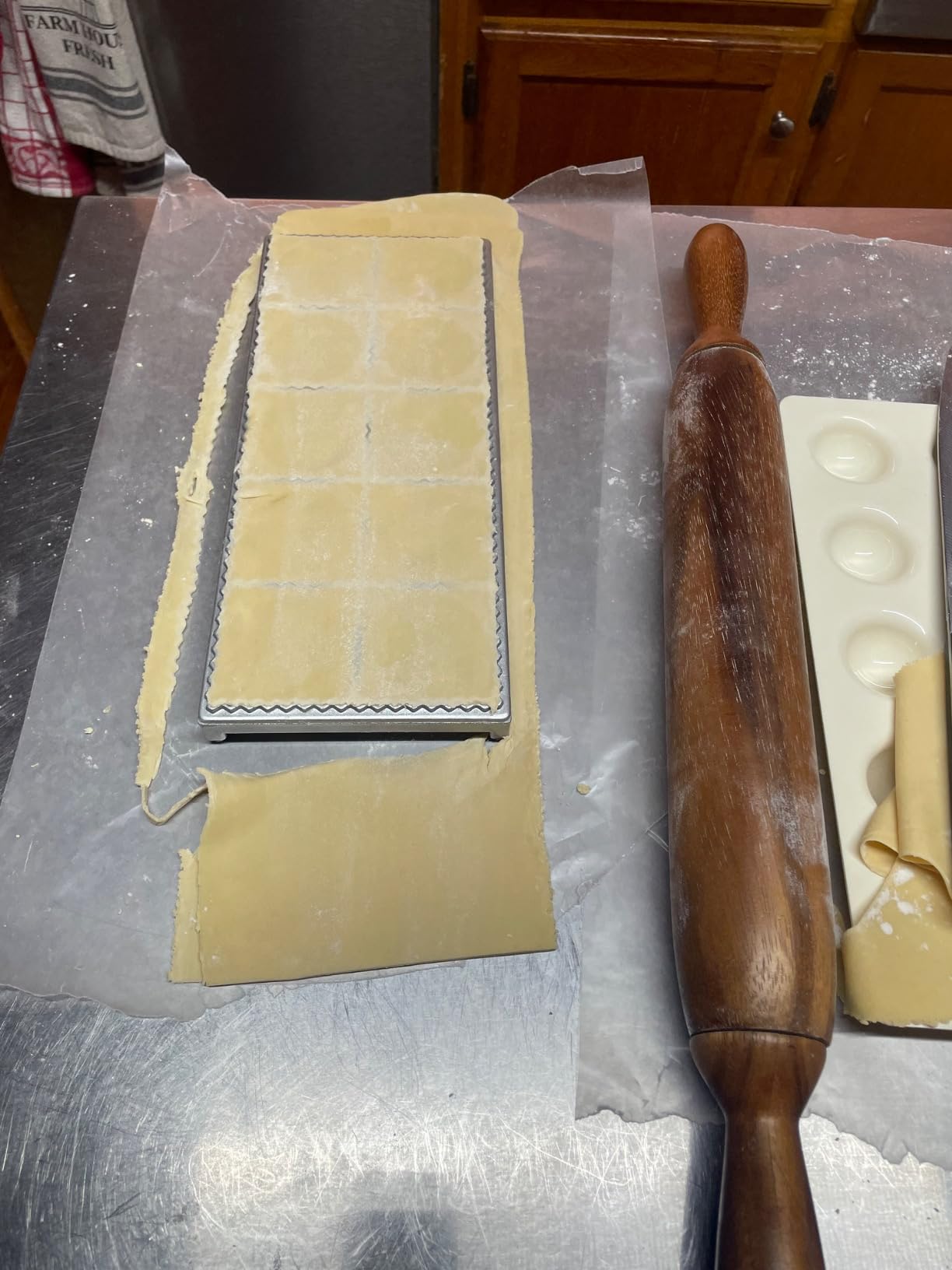 CucinaPro Ravioli Mold with XL 2.5 Inch Squares, Authentic Tray & Press customer photo 2