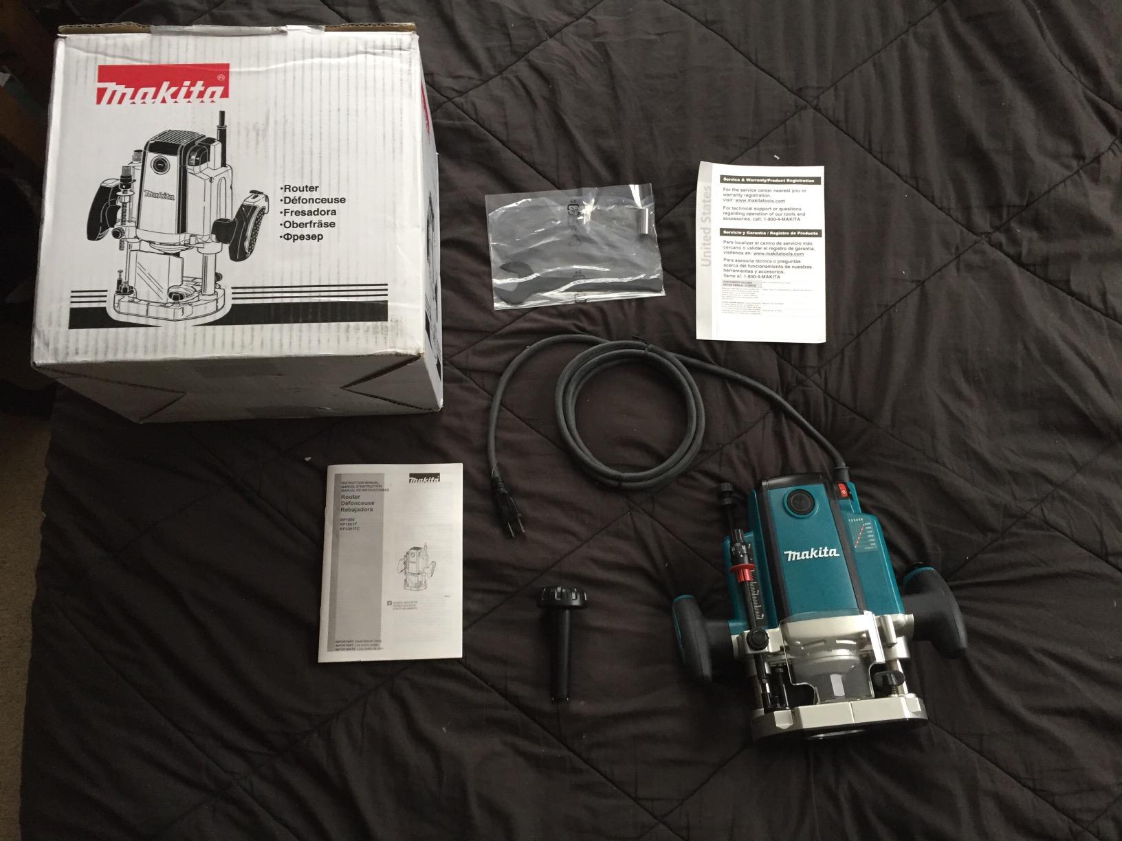 Makita RP2301FC 3-1/4 HP* Plunge Router, with Variable Speed customer photo 1