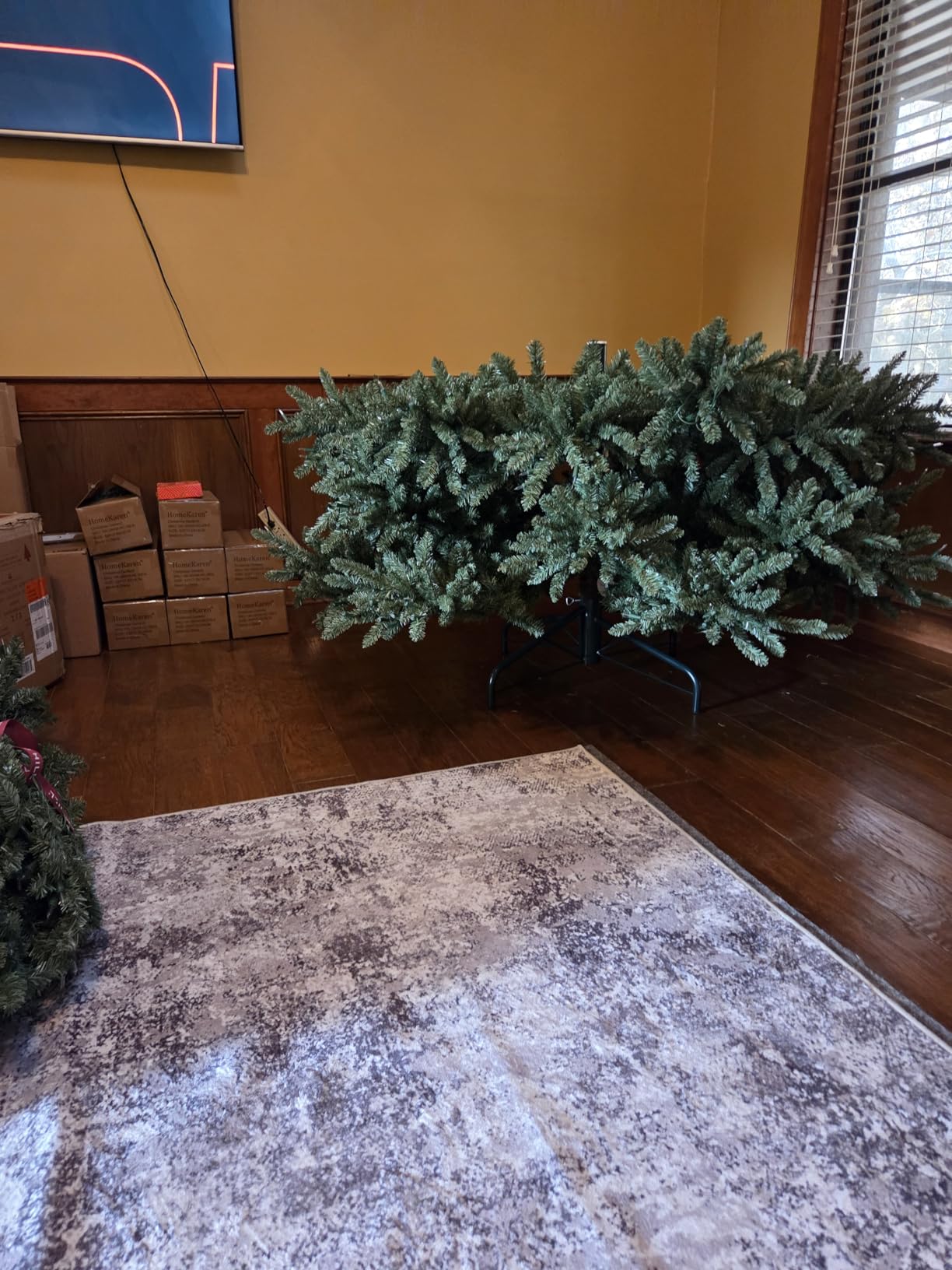 Balsam Hill 7.5 ft Unlit Classic Blue Spruce - Artificial Christmas Tree with 2,960+ Tips, Premium Stand & Easy Assembly for Indoor Holiday Decorating customer photo 1