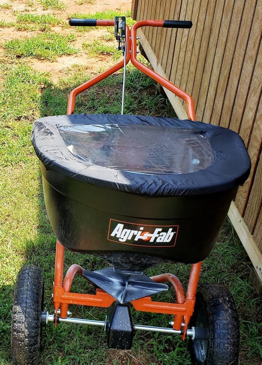 Agri-Fab 45-0462 Push Broadcast Spreader,Orange & Black,130-lb Capacity customer photo 1
