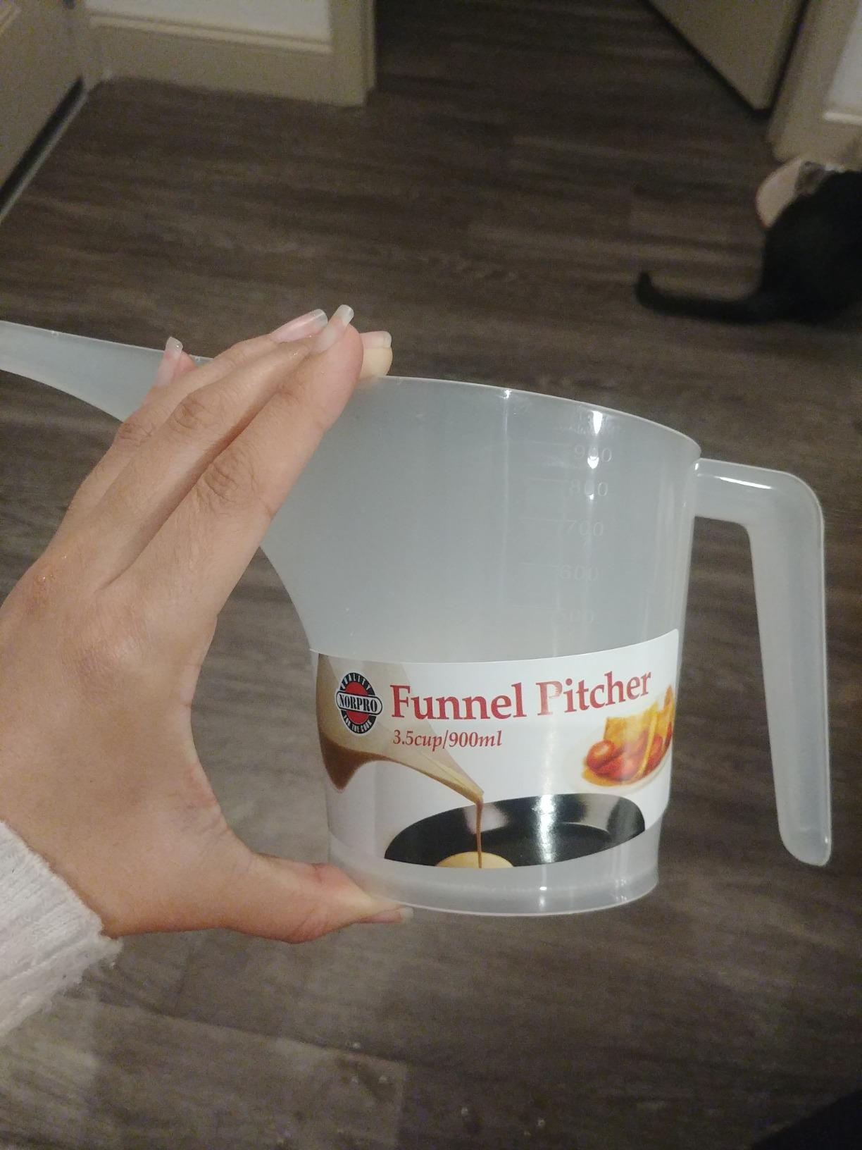 NORPRO Funnel Pitcher, 3.5-Cup,White customer photo 1