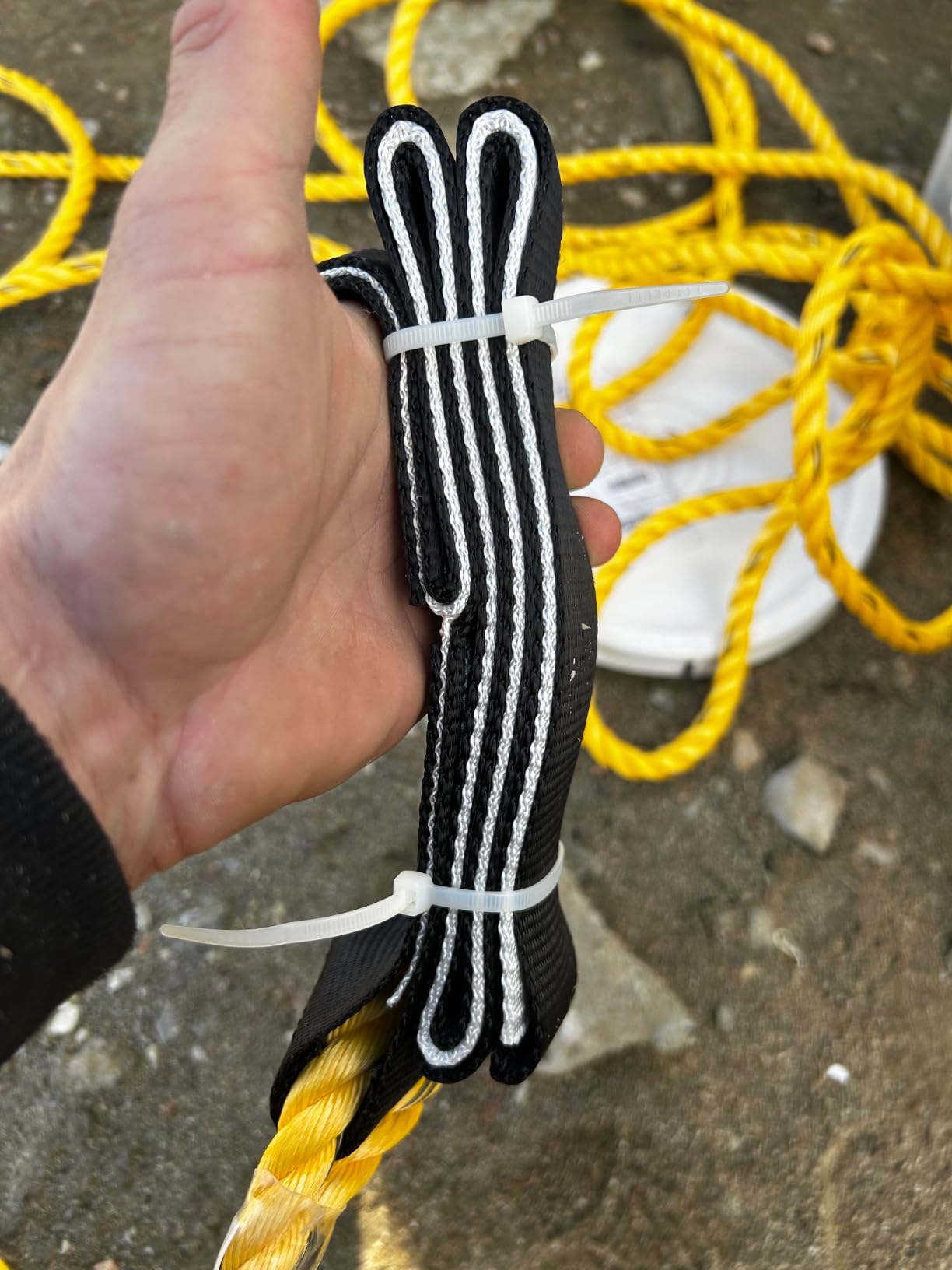 Guardian 00815 Rooftop Safety Kit - 50 ft Vertical Lifeline Assembly | Reusable Temper Anchor | Full Body Harness | Yellow Storage Bucket customer photo 1