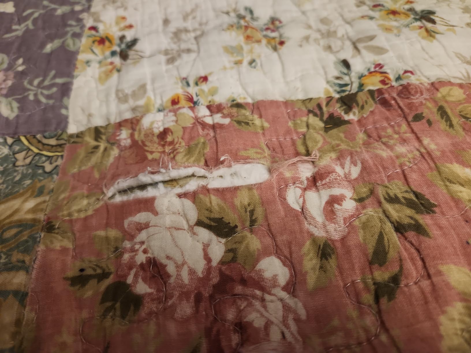 Greenland Home Blooming Prairie 100% Cotton Authentic Patchwork Reversible Quilt Set, 3-Piece Full/Queen customer photo 1