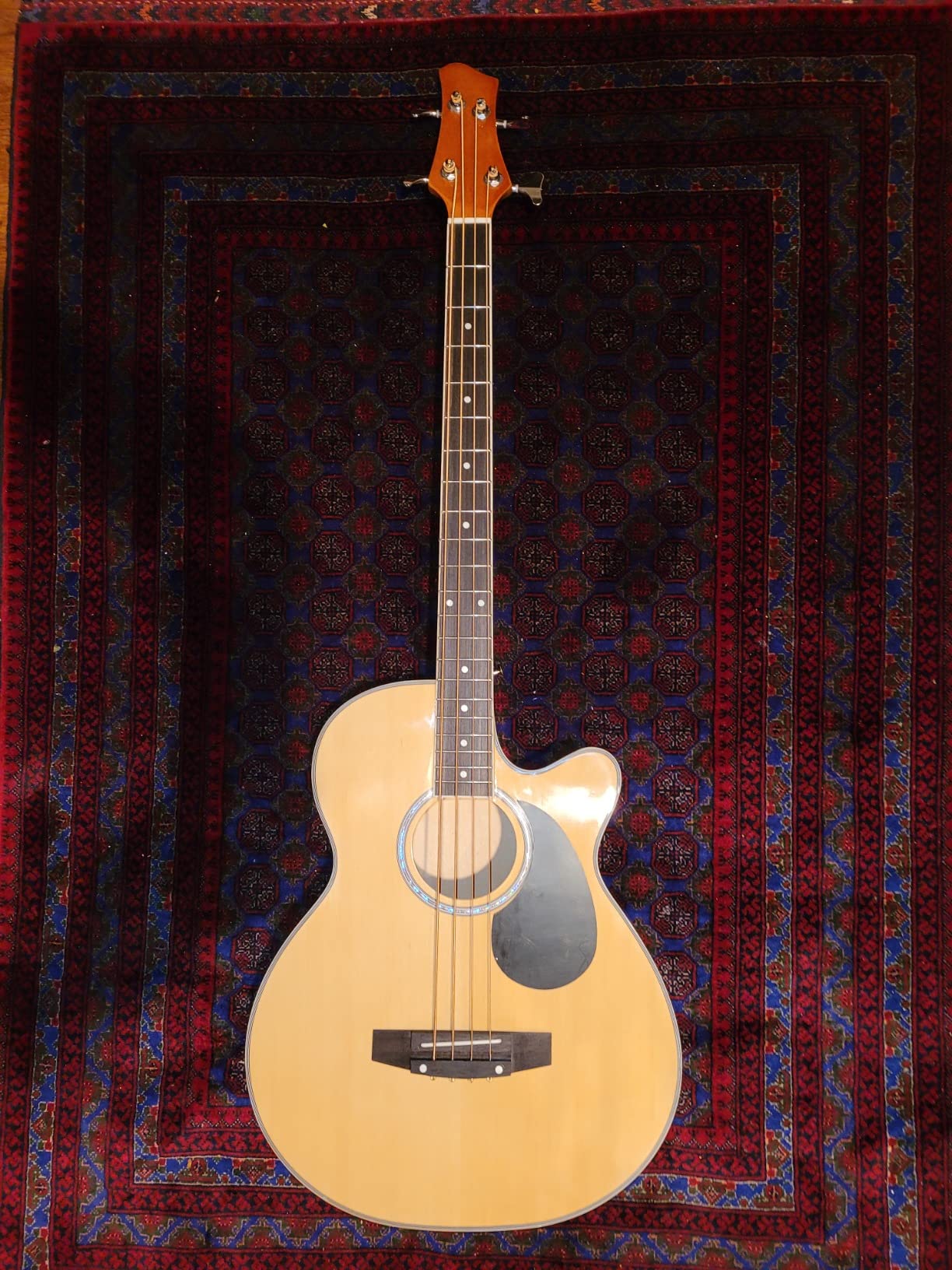 Best Choice Products Acoustic Electric Bass Guitar - Full Size 4 String, Black customer photo 1