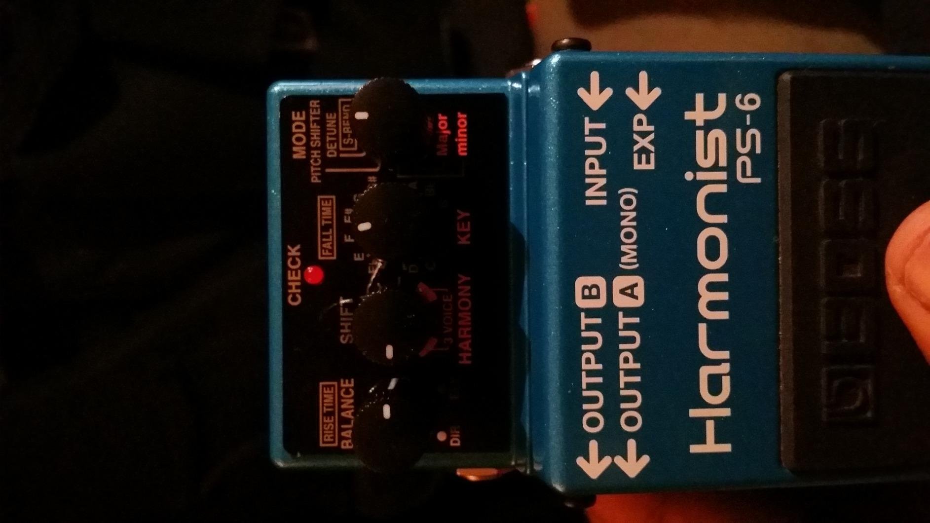 BOSS PS-6 Harmonist Guitar Pedal, Blue | Packs four distinct pitch-shifting and harmony effects into a single stompbox customer photo 2