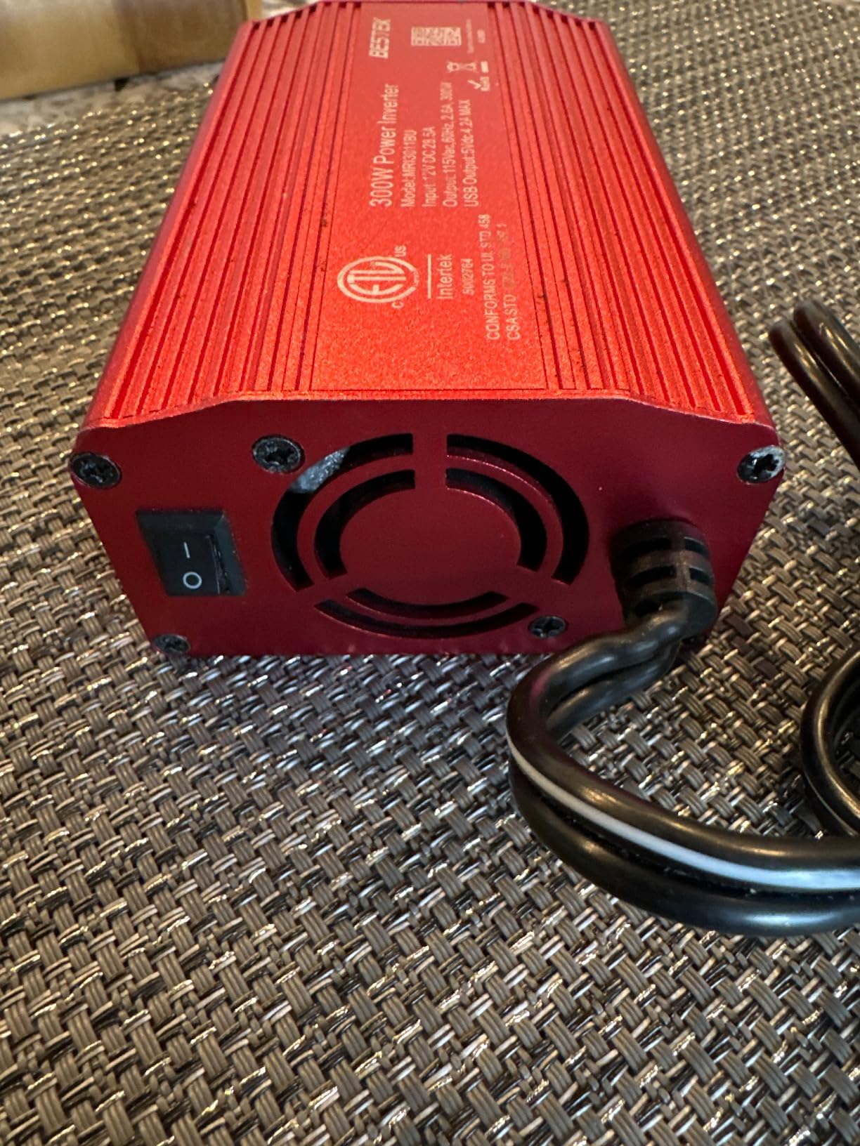 BESTEK Power Inverter DC 12-17V to AC 110V - 300W Car Plug Adapter Outlet customer photo 1
