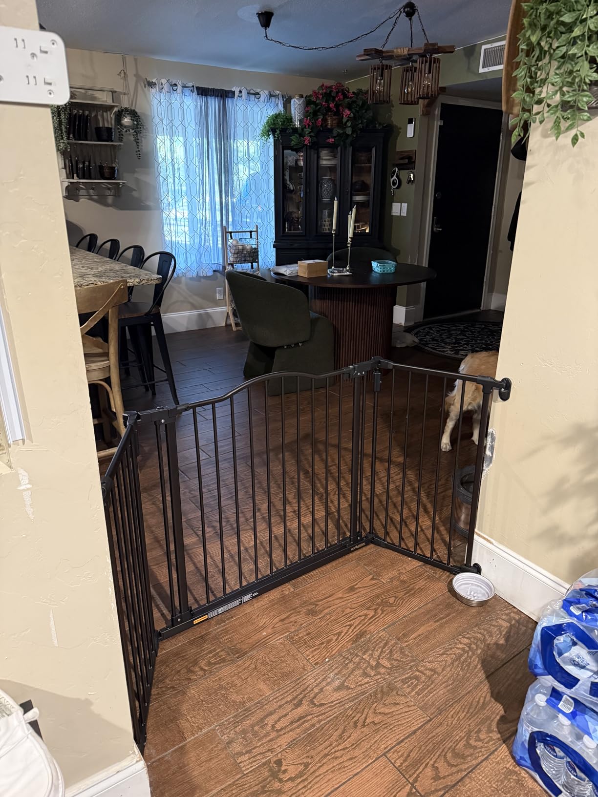 Toddleroo by North States - Deluxe Décor Safety Gate: Hardware Mounted Extra Wide Metal Baby Gate - Adjustable Child Gate - 38.3 to 72 Inches Wide - 30 Inches Tall - Matte Bronze customer photo 1