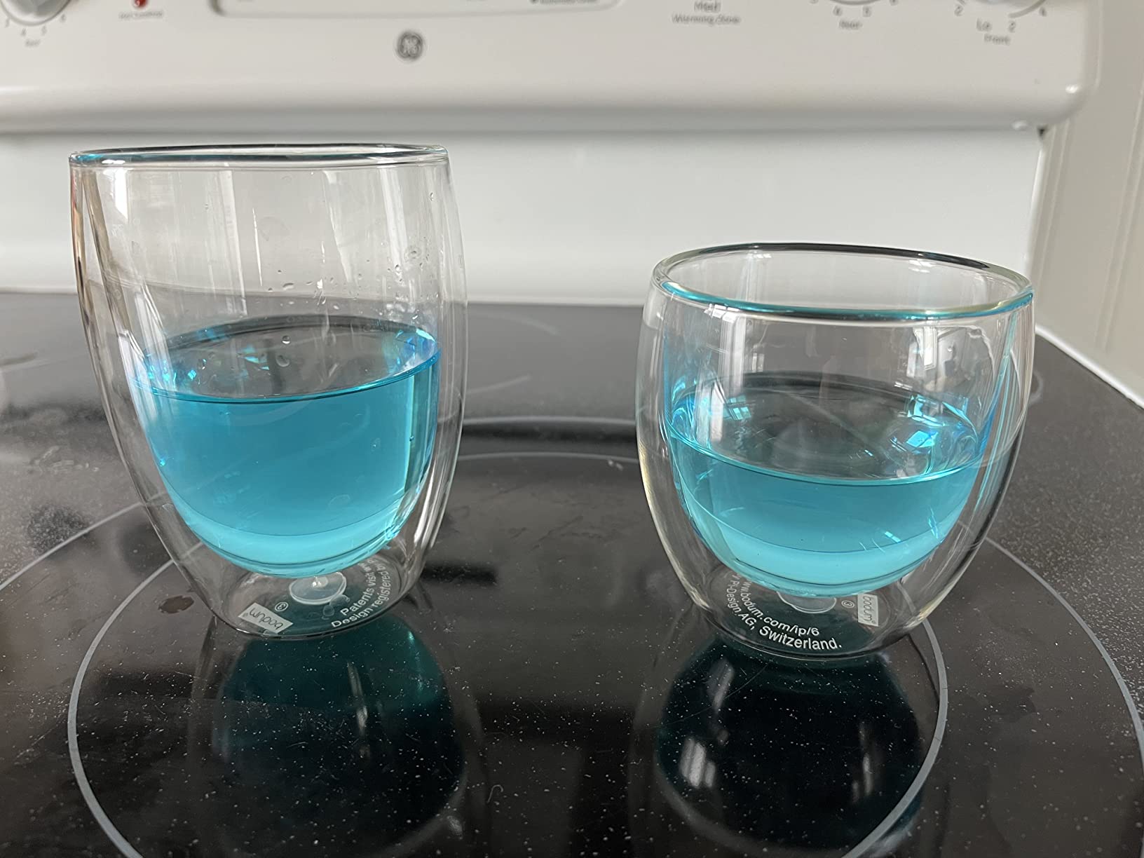 Bodum 8oz Pavina Double Wall Glasses, High Heat Borosilicate Glass, Set of 2, Clear customer photo 1