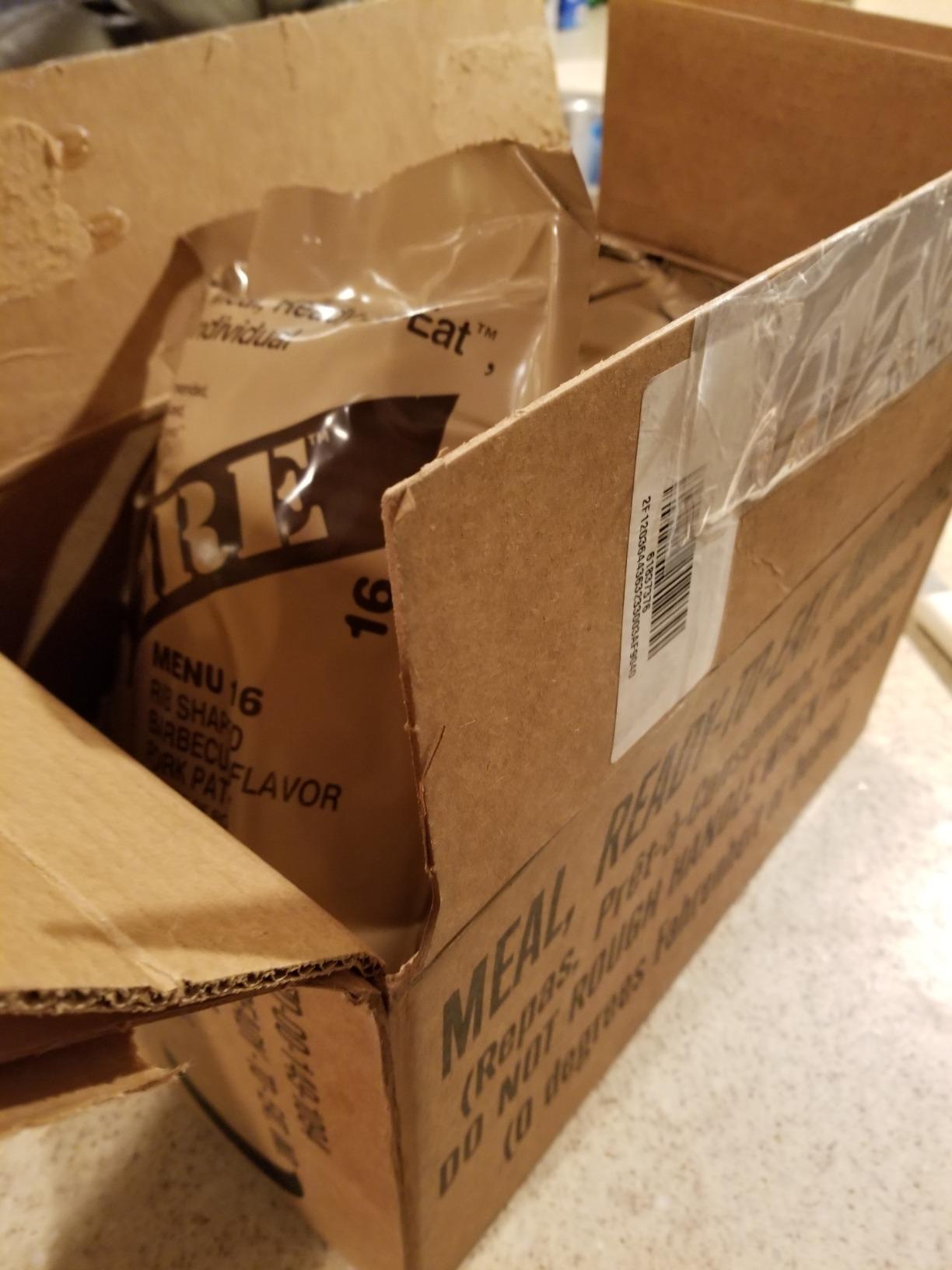 MRE Box B - Genuine Military Surplus - Menus 13-24 - Ready to Eat Emergency Meals customer photo 2