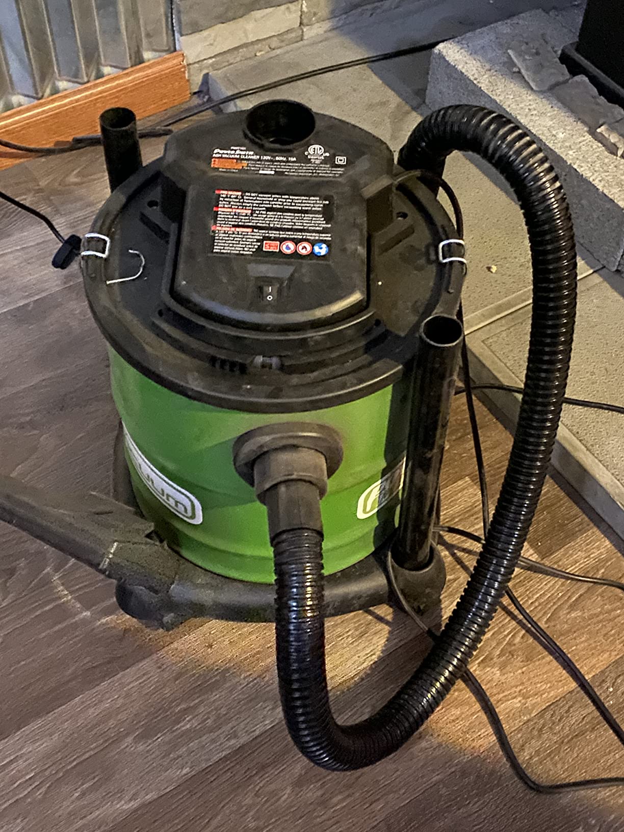 PowerSmith PAVC101 10 Amp Ash Vacuum, Green / Black customer photo 1