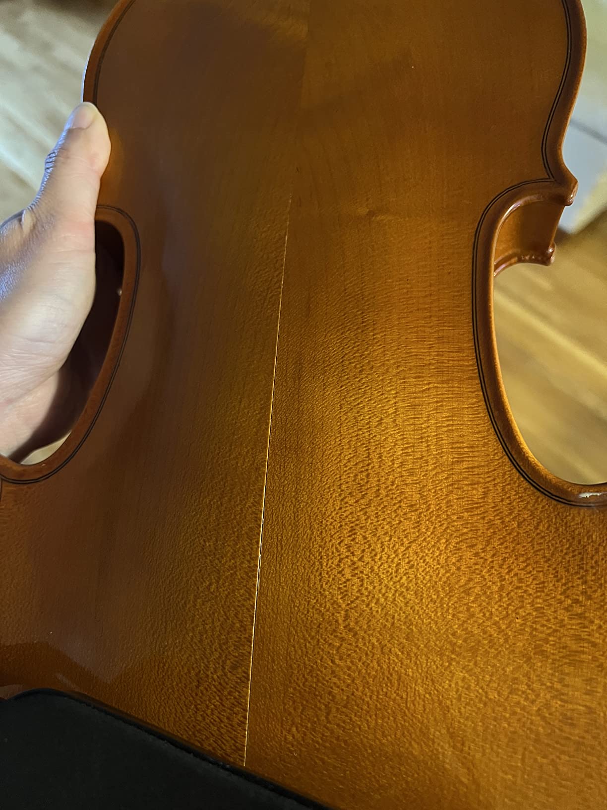 Mendini by Cecilio 15 Inch Solid Wood Viola Set, Natural Varnish customer photo 1