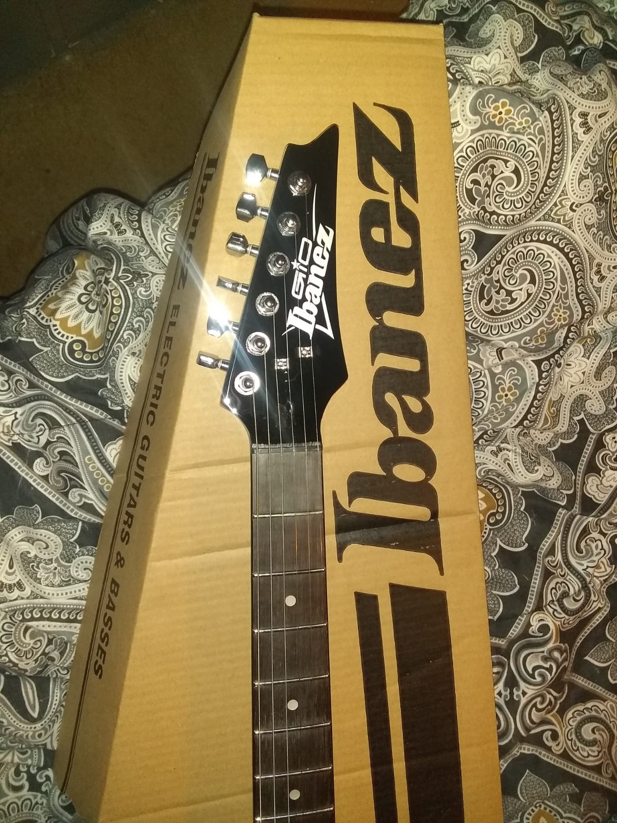 Ibanez GIO Series GRX70QA - Transparent Black Sunburst customer photo 2