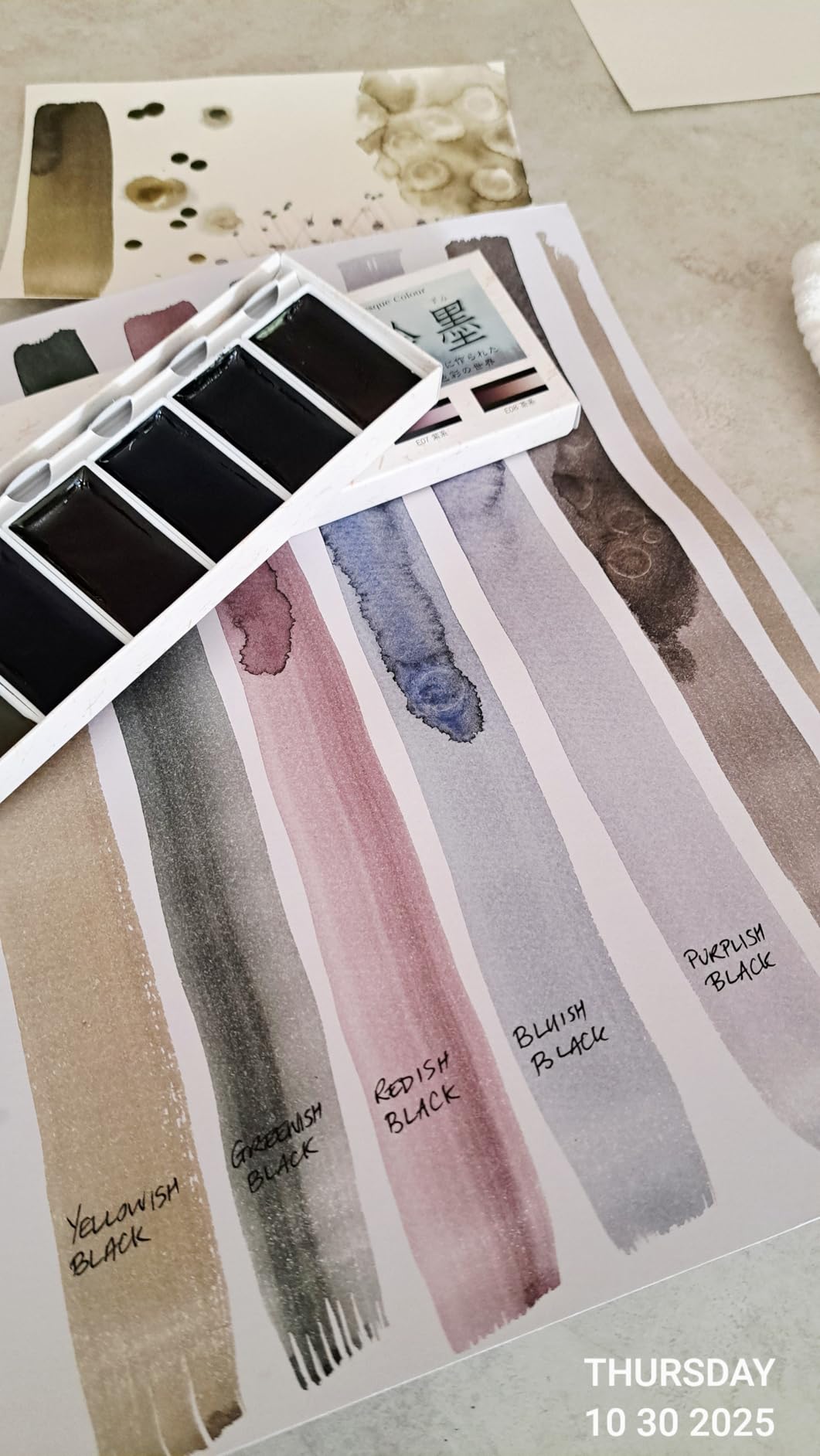 墨運堂 Sumikundo 15452 Watercolor Solid Ink Ink 6 Color Set customer photo 1