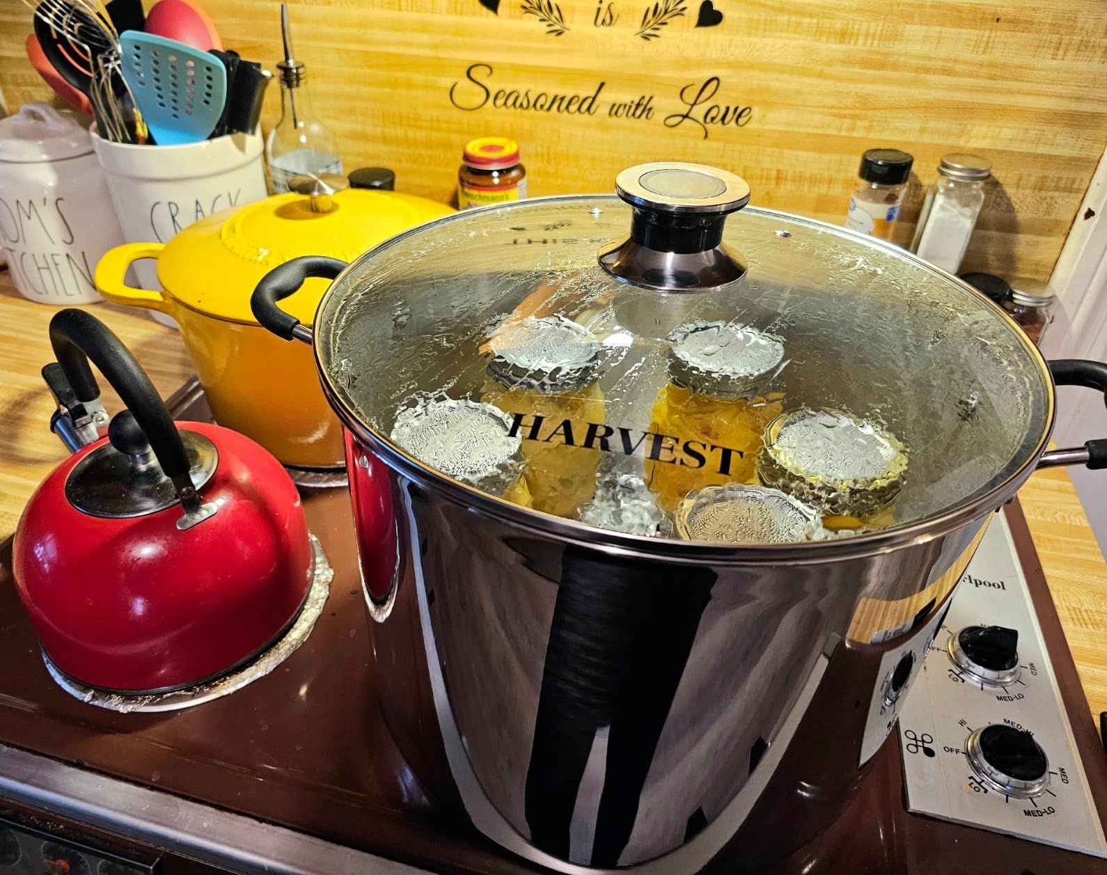 Harvest Stainless Steel 20 Qt Canning Pot with Rack | Water Bath or Steam Canning | Works on All Stovetops Including Induction, Glass, Gas (Stainless Steel Canner + Tools) (Stainless Steel Canner) customer photo 2