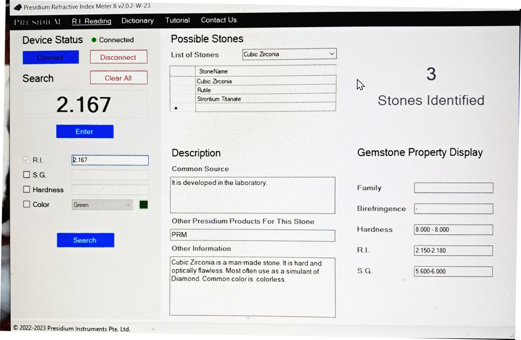 Presidium Refractive Index Meter II (PRIM II) Digital Gemstone Tester | Wide Range 1.000-3.000 RI Measurement for Diamonds, Moissanite & Gem Identification | No RI Liquid Needed, Desktop Jewelry Tool customer photo 1