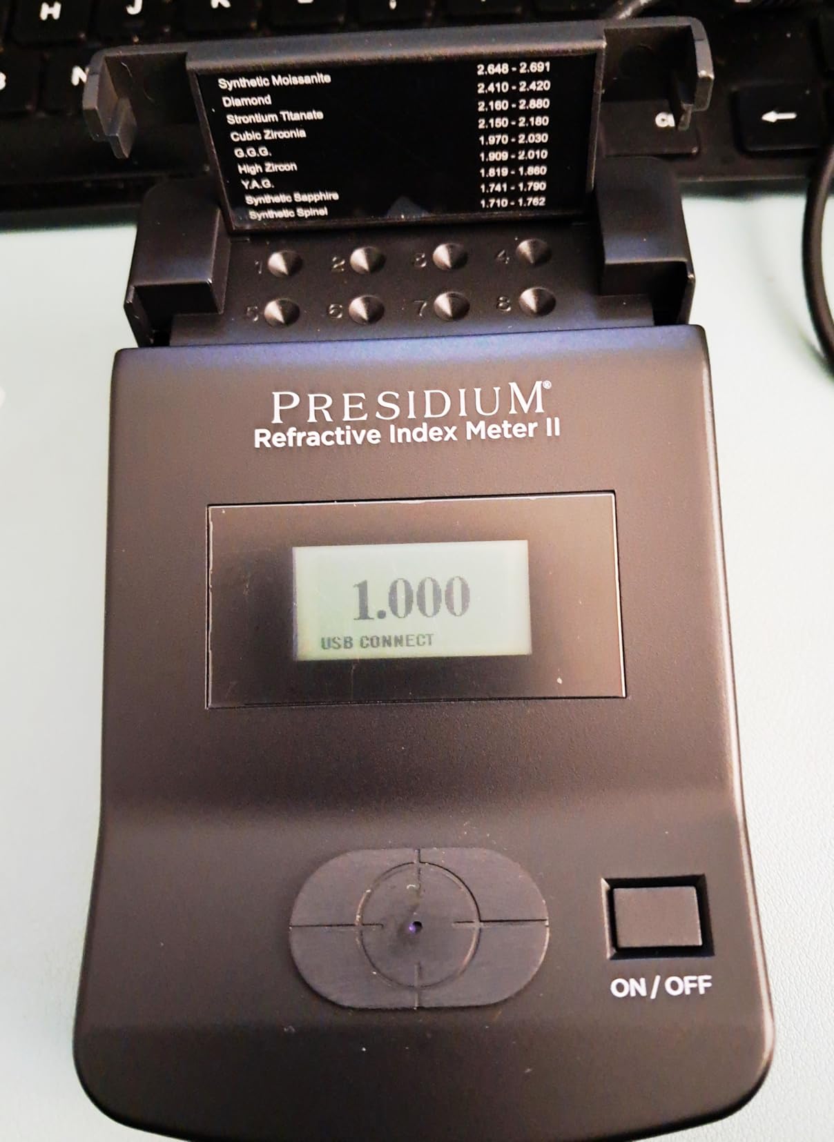 Presidium Refractive Index Meter II (PRIM II) Digital Gemstone Tester | Wide Range 1.000-3.000 RI Measurement for Diamonds, Moissanite & Gem Identification | No RI Liquid Needed, Desktop Jewelry Tool customer photo 2