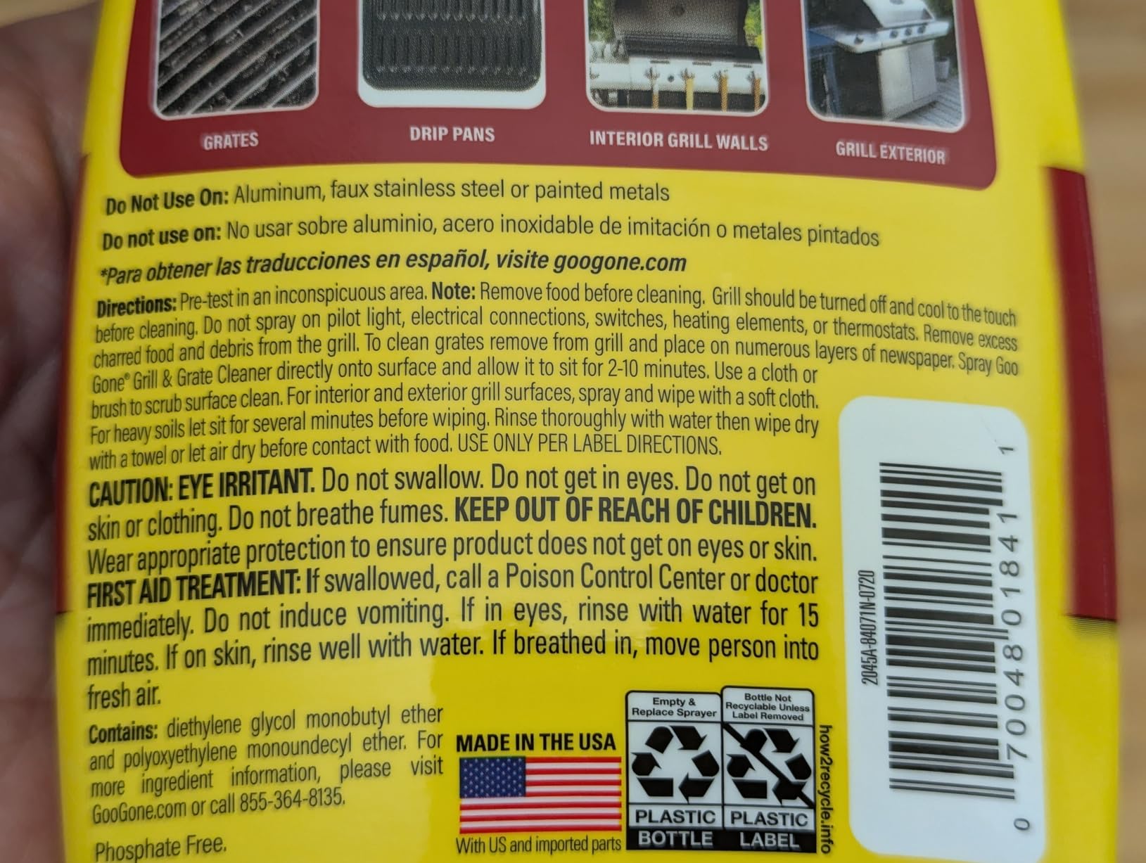 Goo Gone Grill and Grate Cleaner - 24 Ounce - Cleans Cooking Grates and Racks customer photo 1