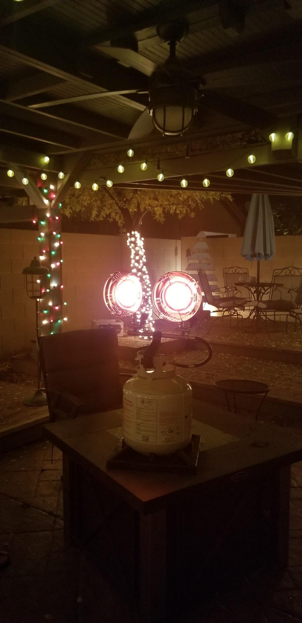 Mr. Heater Original 30,000 BTU Electric Spark Double Tank Top Radiant Propane Heater customer photo 1