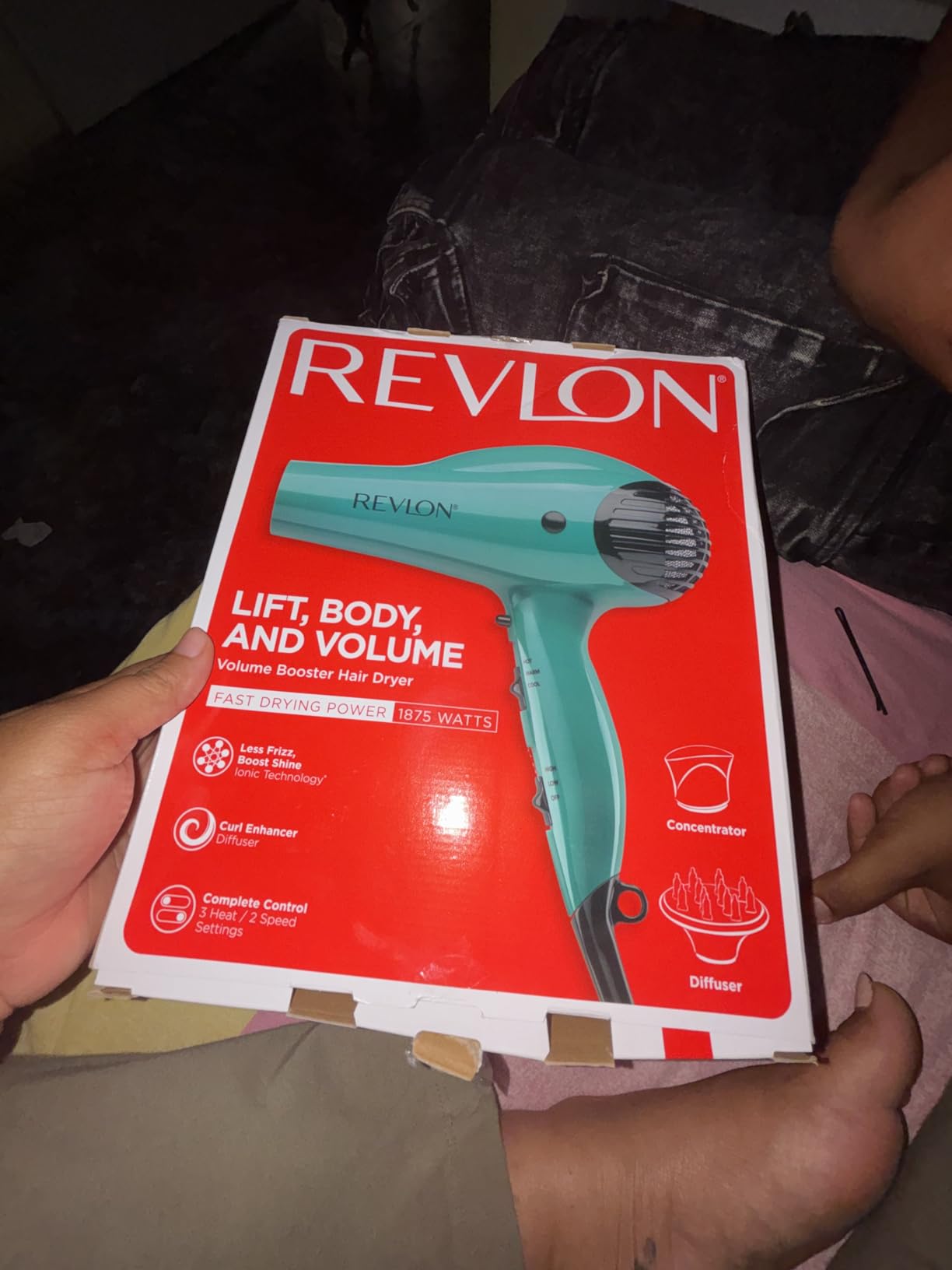 Revlon Volume Booster Hair Dryer | 1875W for Voluminous Lift and Body, (Green) customer photo 2