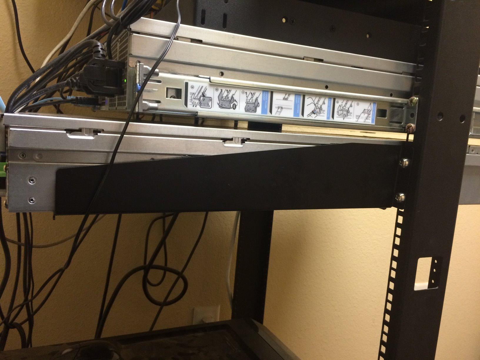 StarTech 2U Vented Cantilever Rack Shelf, 16in Deep, 50lb, TAA (CABSHELFV) customer photo 1
