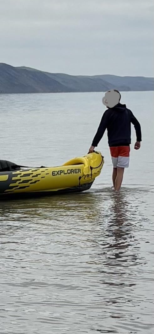 Intex 68307EP Explorer K2 Inflatable Kayak Set: Includes Deluxe 86in Aluminum Oars and High-Output Pump – SuperStrong PVC – Adjustable Seats with Backrest – 400lb Weight Capacity customer photo 2