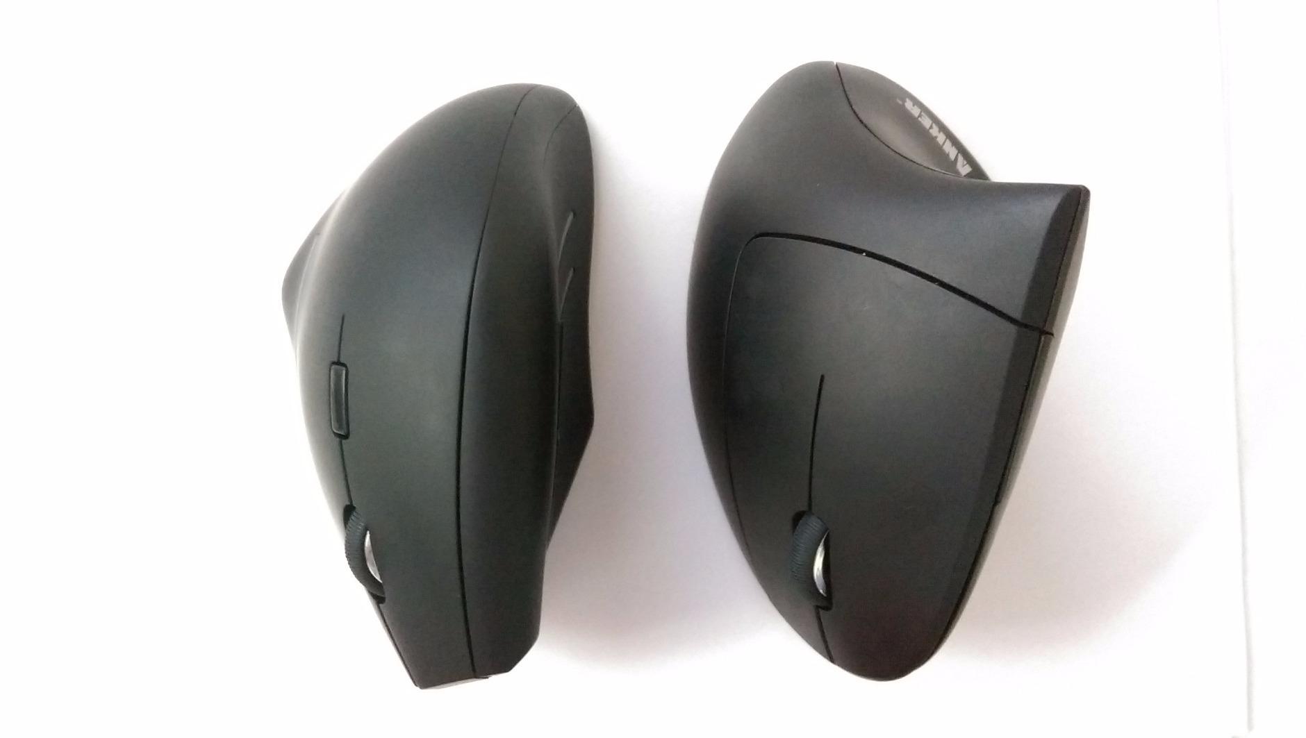 Anker 2.4G Wireless Ergonomic Mouse, Right Hand Vertical Mouse USB Receiver | Multi-Device Connectivity, 800/1200/1600 DPI, Wireless Mouse for Laptop, Desktop, PC, 5 Buttons, Black (Batteries Required) customer photo 2