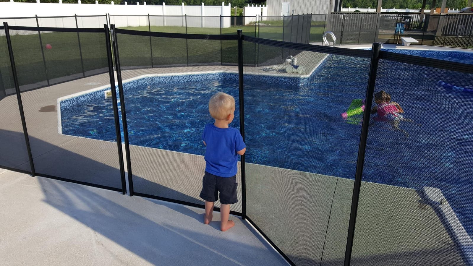 Pool Fence DIY by Life Saver Fencing Section Kit, 4 x 12-Feet, Black customer photo 1