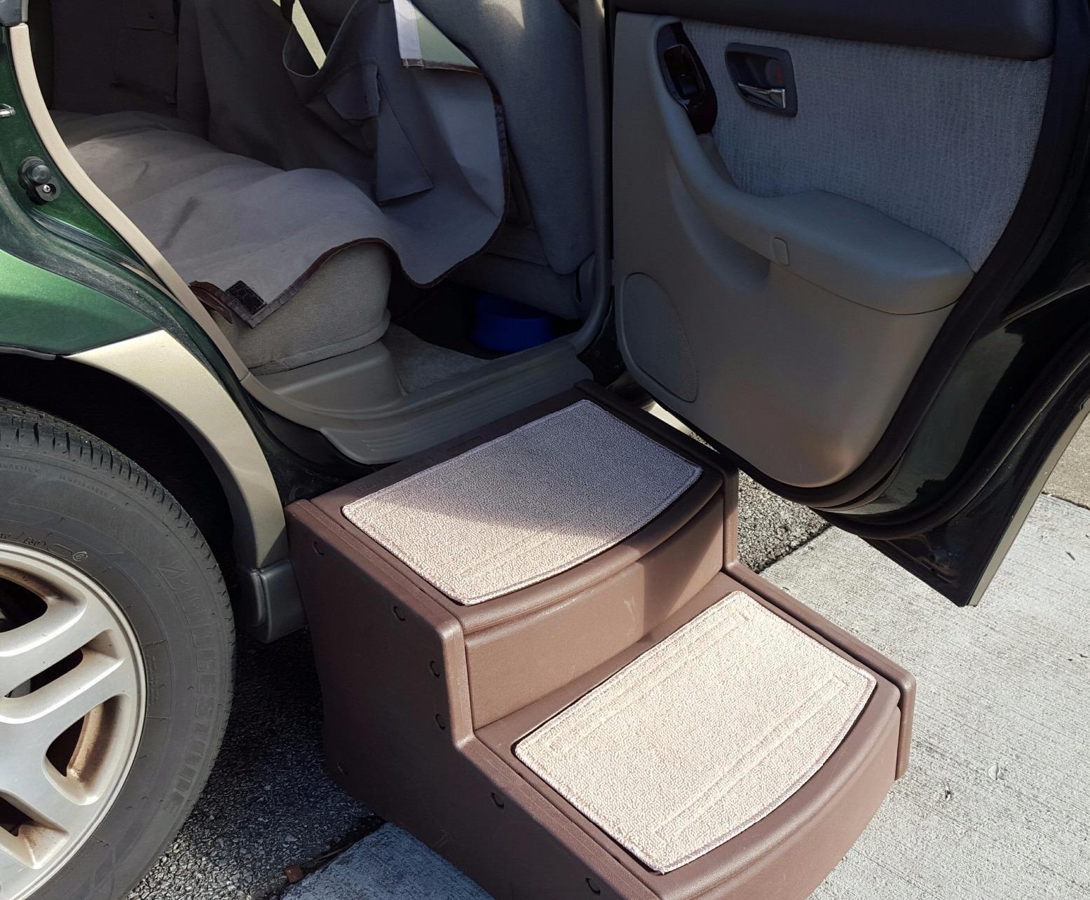 Pet Gear Easy Step II Extra Wide Pet Stairs, 2 Step for Dogs/Cats up to 200 Pounds, Removable/Washable Carpet, Easy Assembly (No Tools Required), 3 Colors | 2 Step, For Cats/Dogs up to 200 pounds, Removable/Washable Carpet, Easy Assembly, No Tools Required customer photo 1