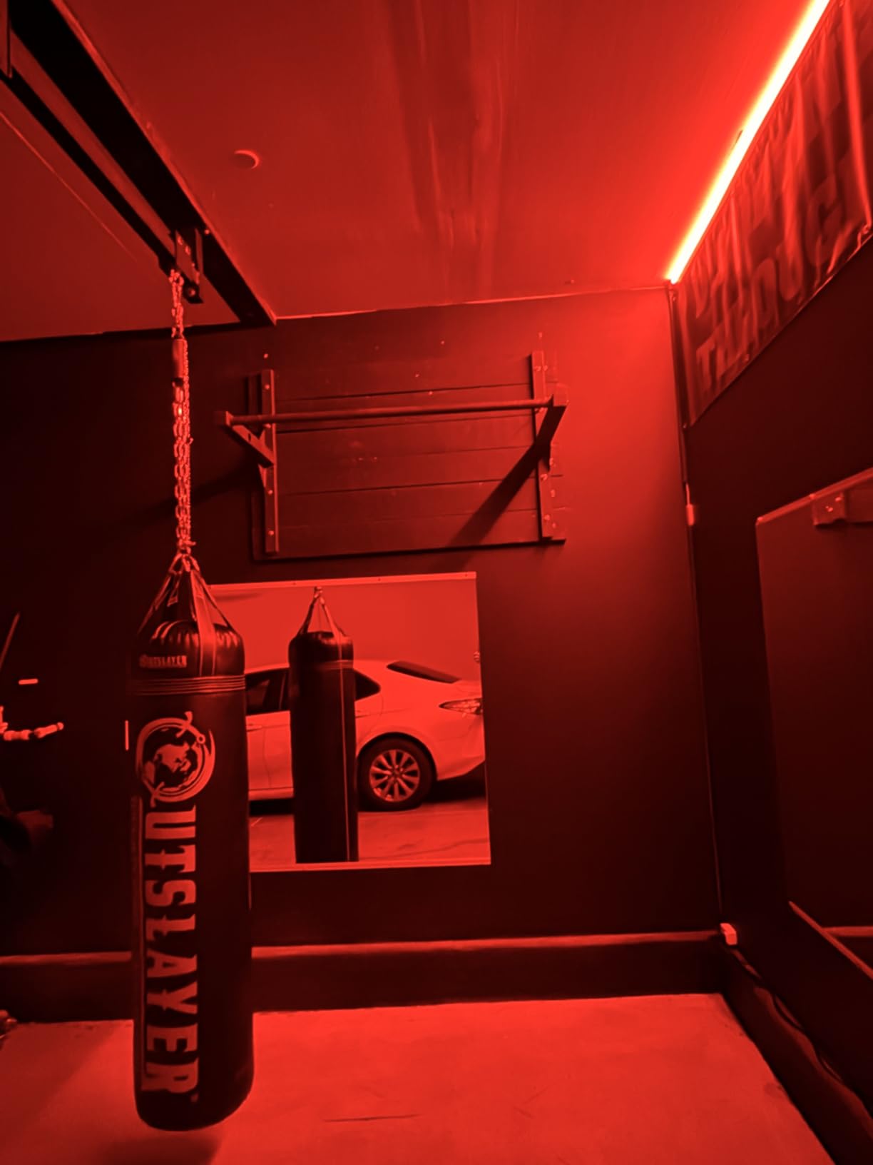Outslayer 100 lbs Filled Heavy Bag | Custom Colors for Boxing, Kickboxing, Taekwondo & MMA Training | Made in USA customer photo 2
