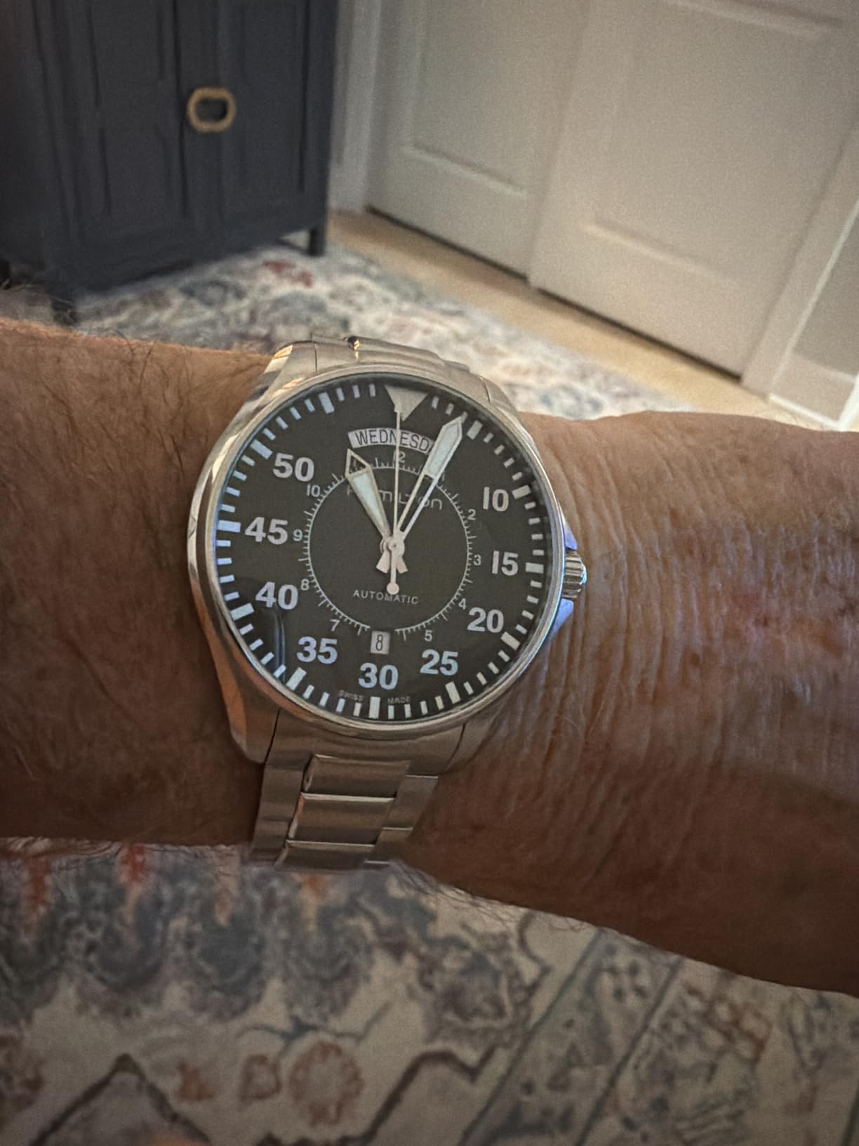 Hamilton Khaki Aviation Automatic Men's Watch, 42mm Stainless Steel Case customer photo 1