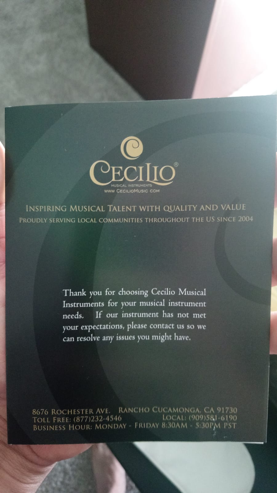 Cecilio Full Size 4/4 Violin with Hard Case & Shoulder Rest - Solidwood Ebony Fitted Violin with Premium Strings, Ideal for Beginners customer photo 1
