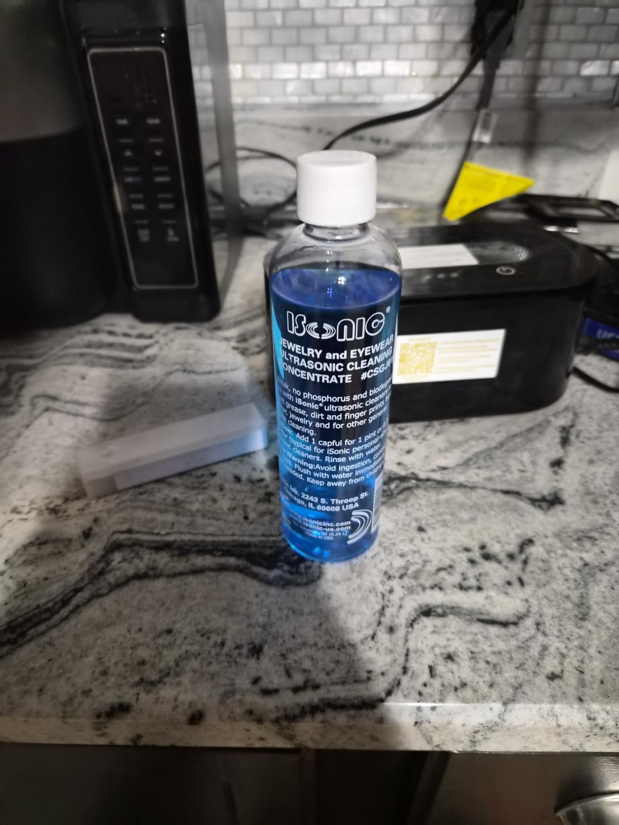 iSonic Ultrasonic Jewelry & Eyeglass Cleaner Solution Concentrate - Professional Cleaning Liquid for Ultrasonic Machine - Clean Gold, Silver, Diamond, Watch, Glasses, Eye Wear, 8-oz customer photo 2