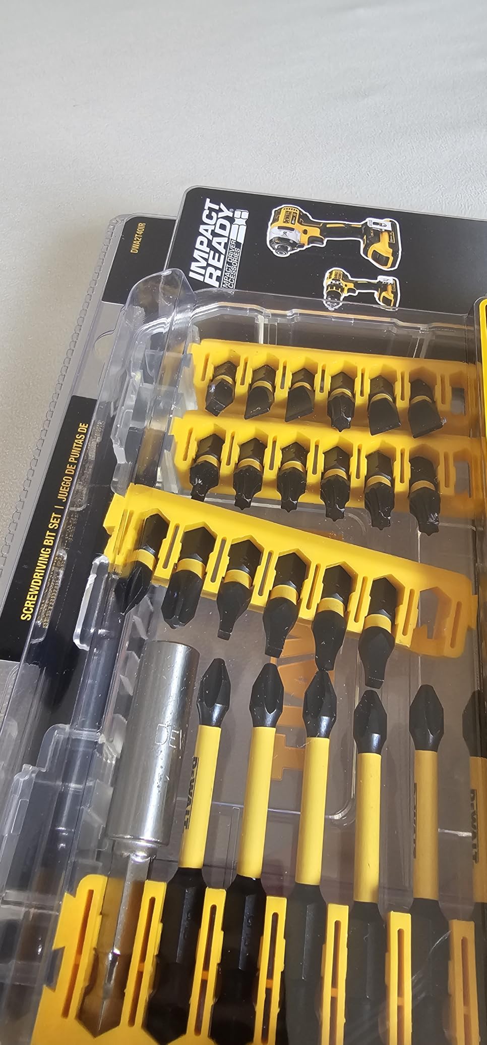 DEWALT Screwdriver Bit Set, 40 Pcs. Impact Ready, FlexTorq Impact Driver Bit Set with Storage Case (DWA2T40IR) customer photo 1