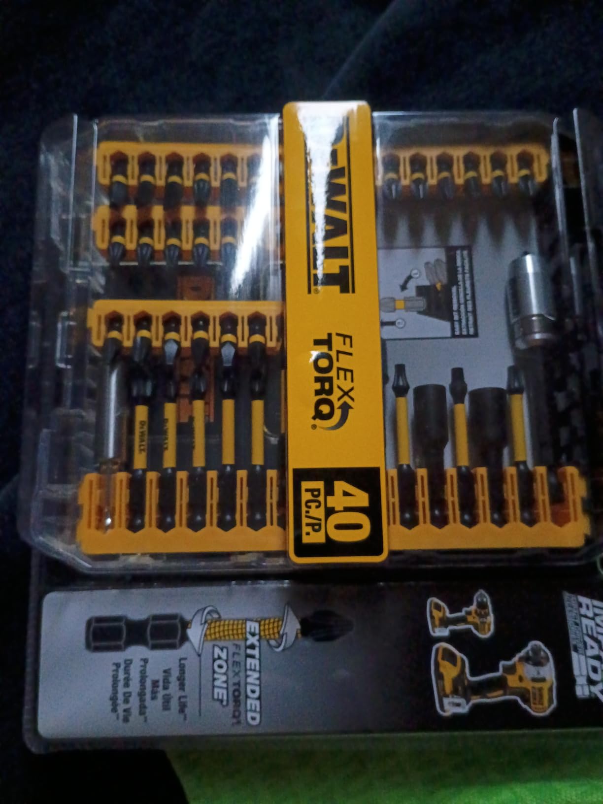 DEWALT Screwdriver Bit Set, 40 Pcs. Impact Ready, FlexTorq Impact Driver Bit Set with Storage Case (DWA2T40IR) customer photo 2