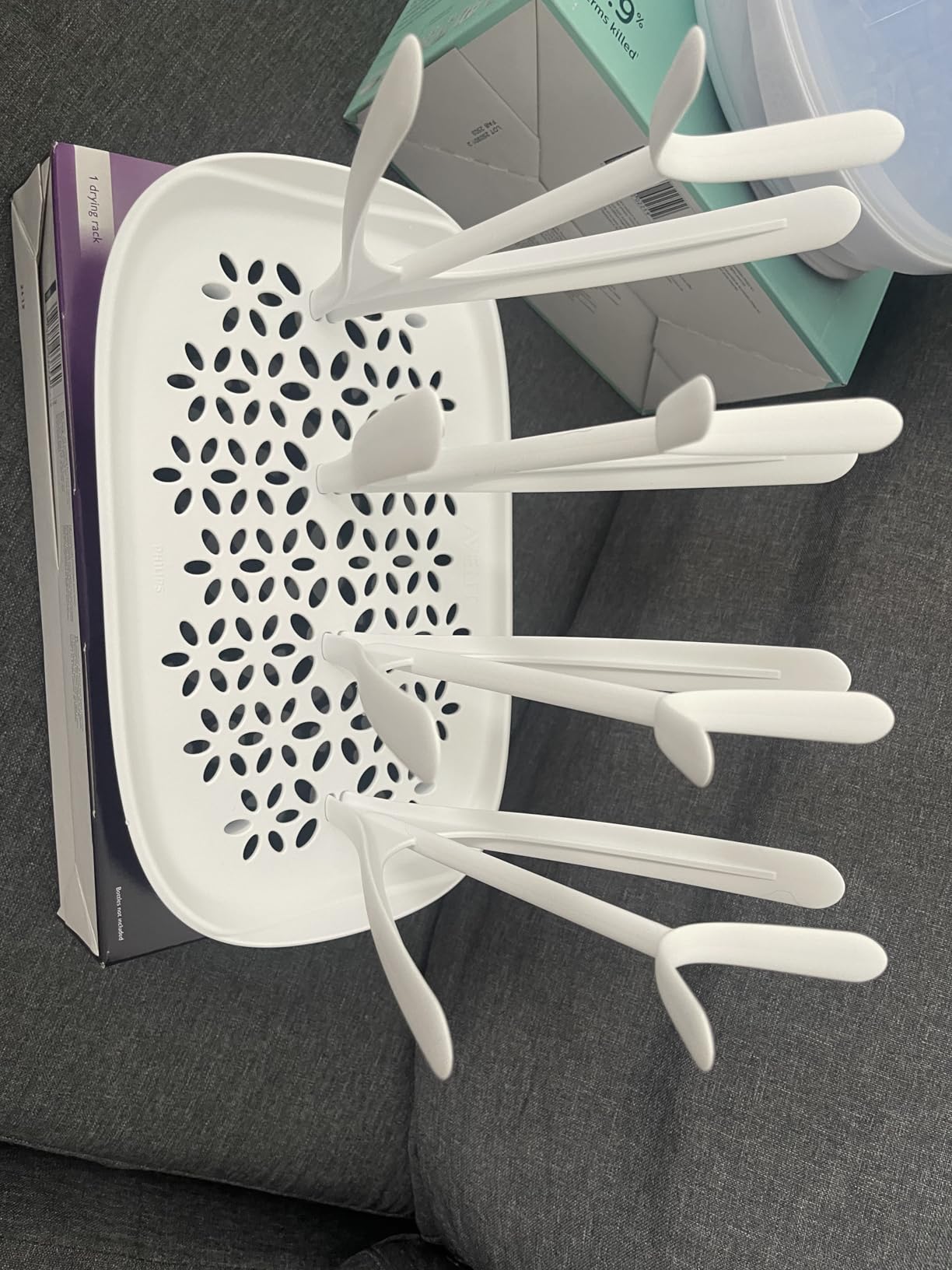 Philips Avent Baby Bottle Drying Rack, White customer photo 1
