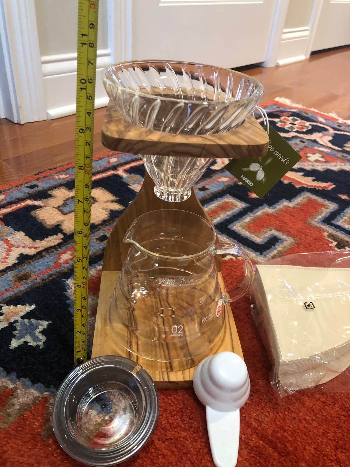 Hario V60 Olive Wood Pour Over Stand Set customer photo 1