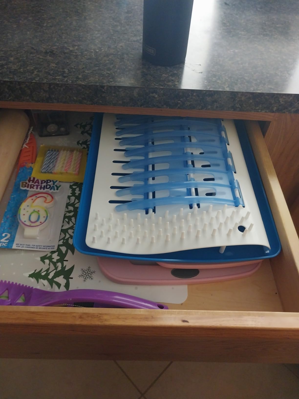 Dr. Brown's Folding Baby Bottle Drying Rack, Blue/White customer photo 1