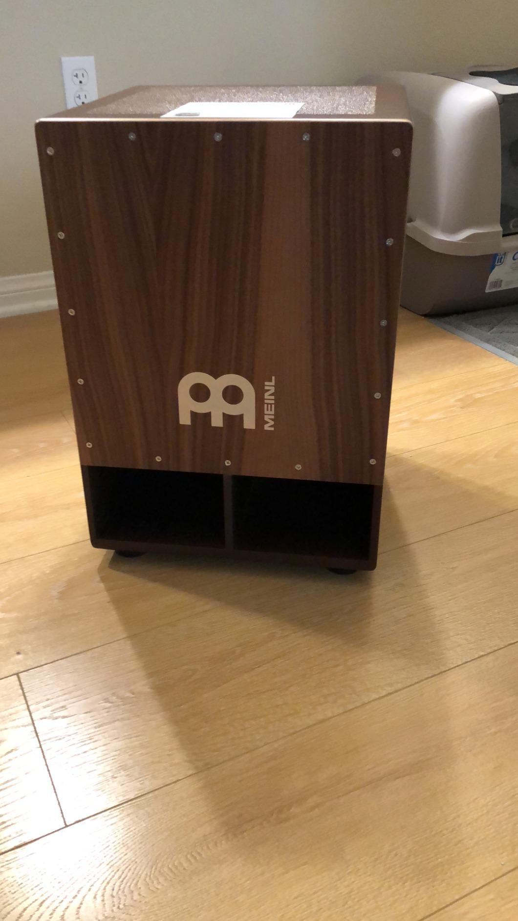 Meinl Percussion SUBCAJ5WN Jumbo Bass Subwoofer Cajon with Internal Snares, Walnut customer photo 2