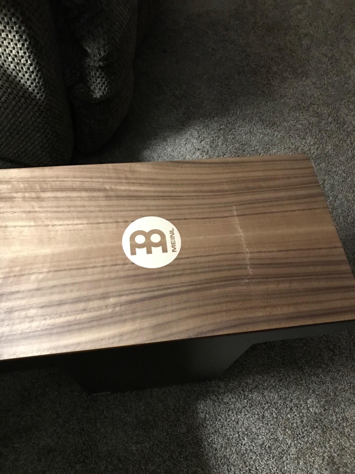 Meinl Slaptop Cajon Box Drum with Internal Snares and Forward Projecting Sound Ports - NOT MADE IN CHINA - Walnut Playing Surface, 2-YEAR WARRANTY (TOPCAJ2WN) customer photo 1