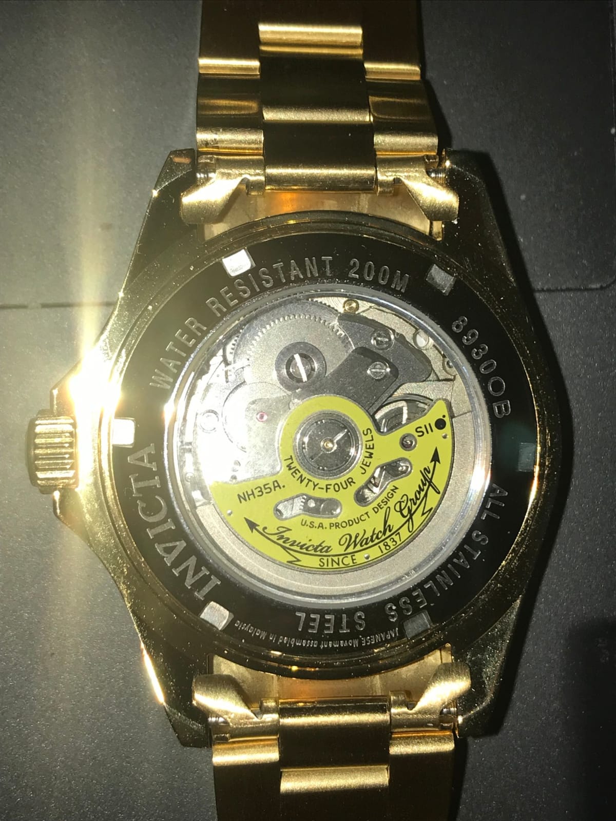 Invicta Men's 8930OB Pro Diver Analog Display Japanese Automatic Gold Watch customer photo 2