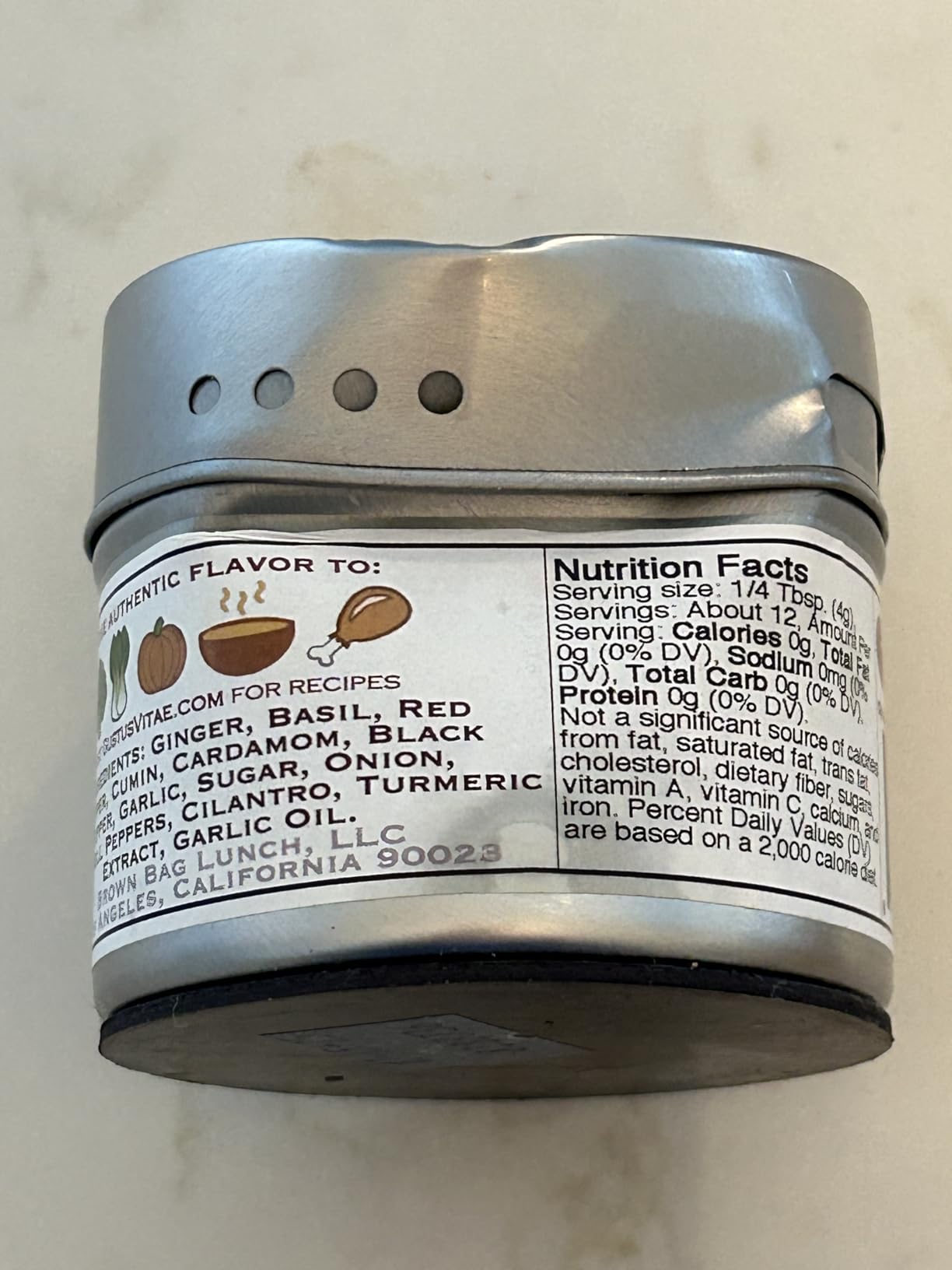 Gourmet World Flavors Seasoning Collection | Non GMO Verified | 6 Magnetic Tins | Spice Blends | Crafted in Small Batches by Gustus Vitae | #68 customer photo 1