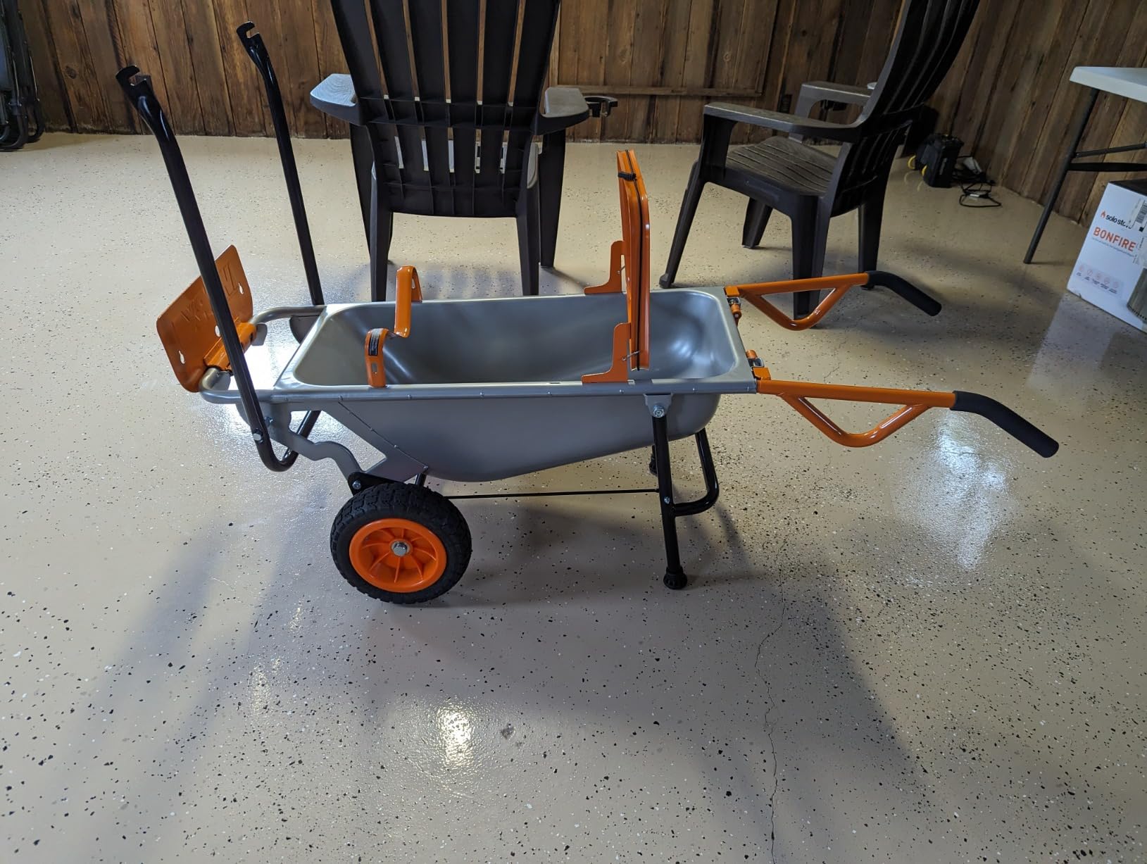 WORX Wheelbarrow Heavy Duty Dolly, 8-in-1 Aerocart Garden Cart, WG050 customer photo 2