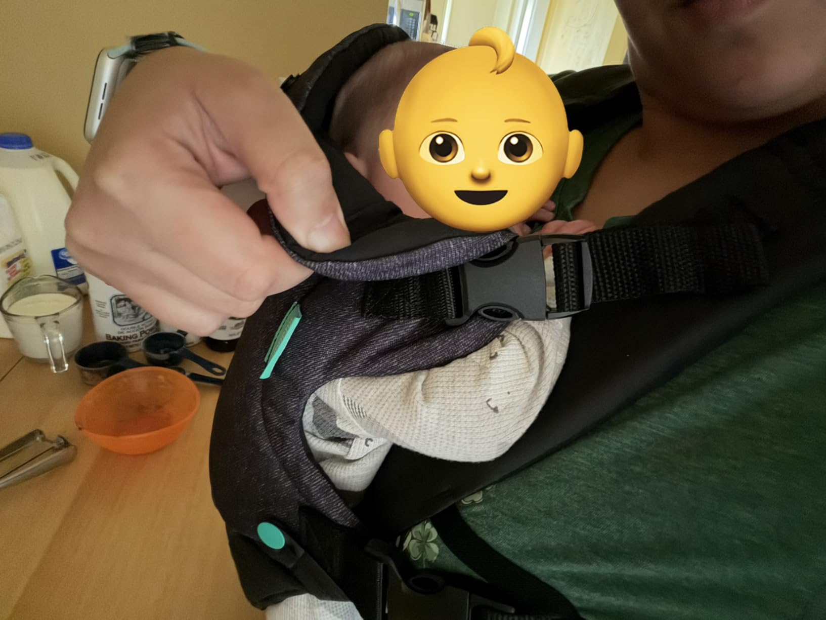 Infantino Flip 4-in-1 Baby Carrier Convertible Ergonomic, Gray customer photo 1