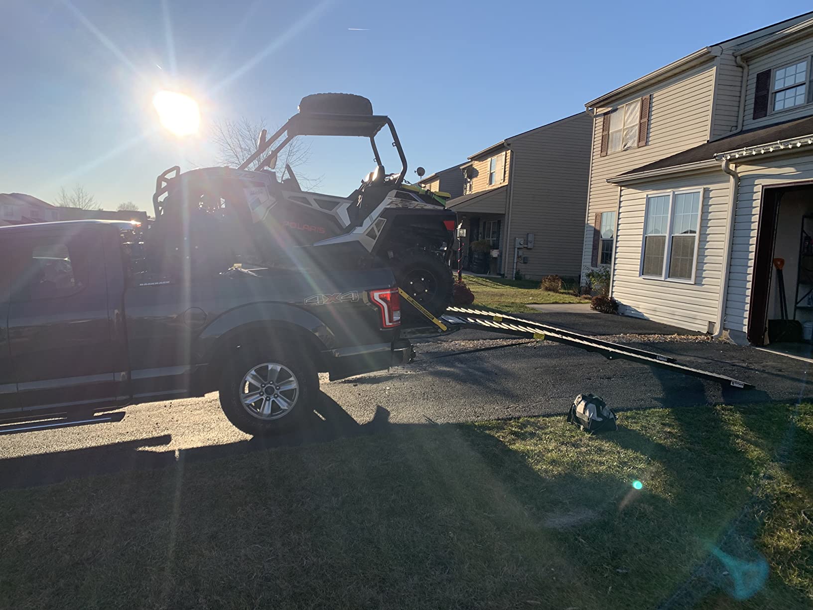 10' UTV/ATV Ramps for Loading Pickup Trucks, 2,000 lb Cap, Titan Ramps customer photo 2
