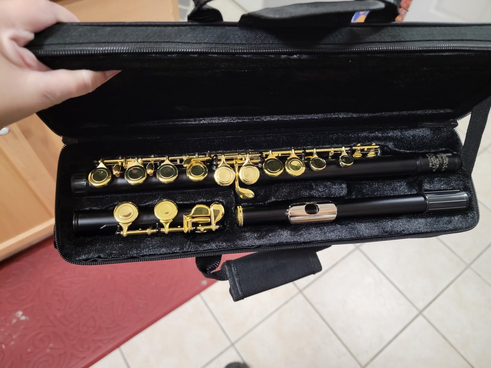 Glory Closed Hole C Flute With Case, Tuning Rod, Joint Grease and Cloth, Gloves, Nickel Siver customer photo 2