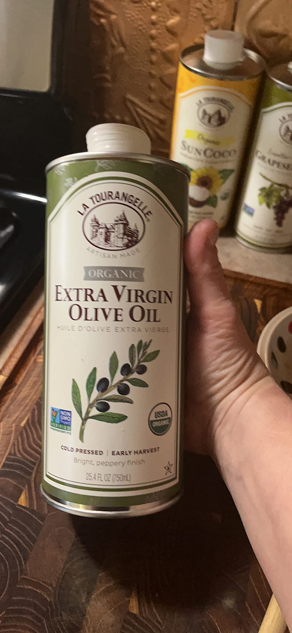 La Tourangelle Expeller-Pressed Grapeseed Oil for Cooking, 25.4 fl oz customer photo 1