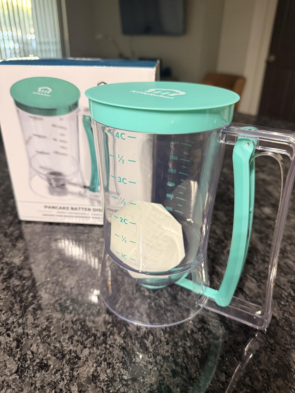 Pancake Batter Dispenser, Squeeze Handle for Pancakes, Waffles & Cupcakes customer photo 2