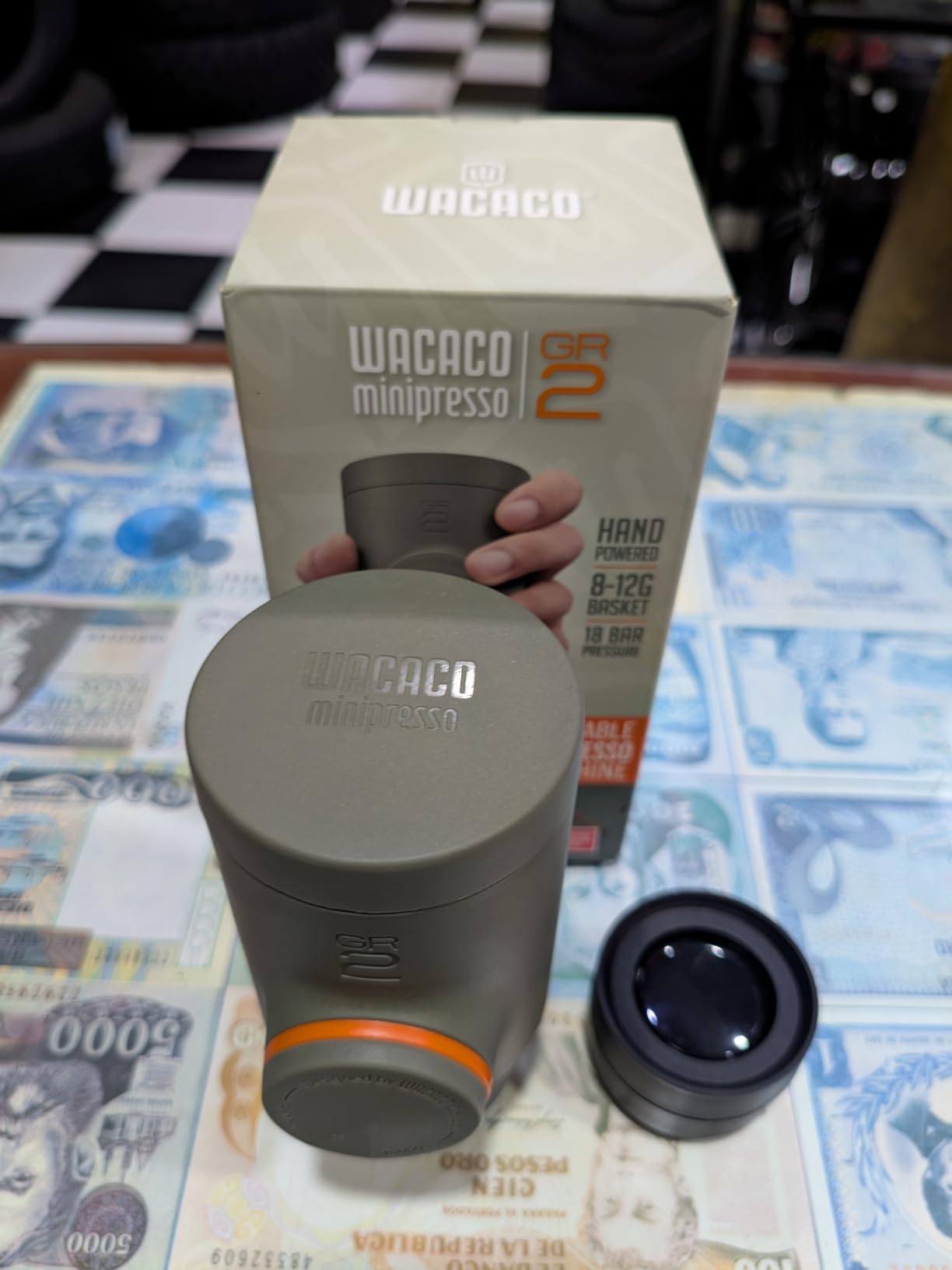 Wacaco Minipresso GR, Portable Espresso Machine, Compatible Ground Coffee, Hand Coffee Maker, Travel Gadgets customer photo 1